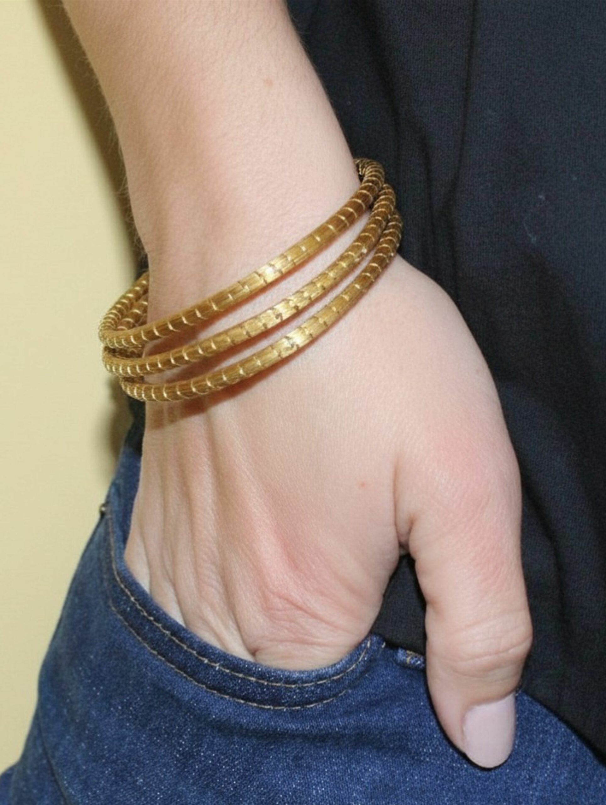 joyas artesanales y sostenibles - PULSERA Oro vegetal capim dourado