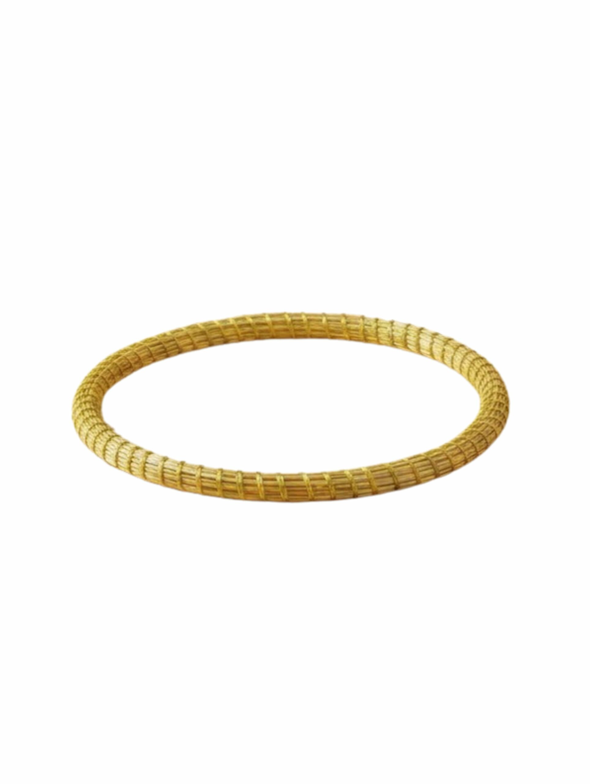 joyas artesanales y sostenibles - PULSERA Oro vegetal capim dourado