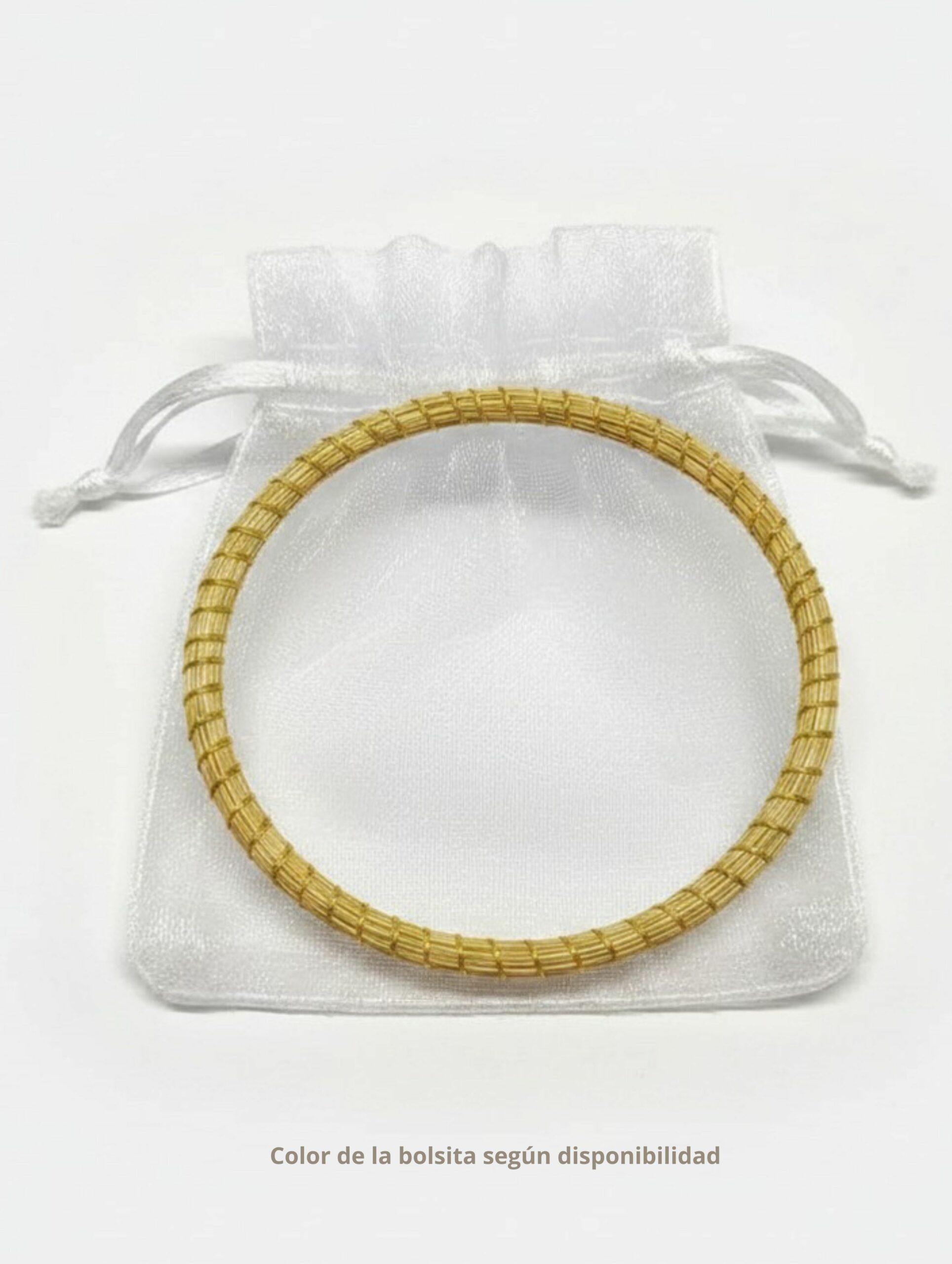 joyas artesanales y sostenibles - PULSERA Oro vegetal capim dourado