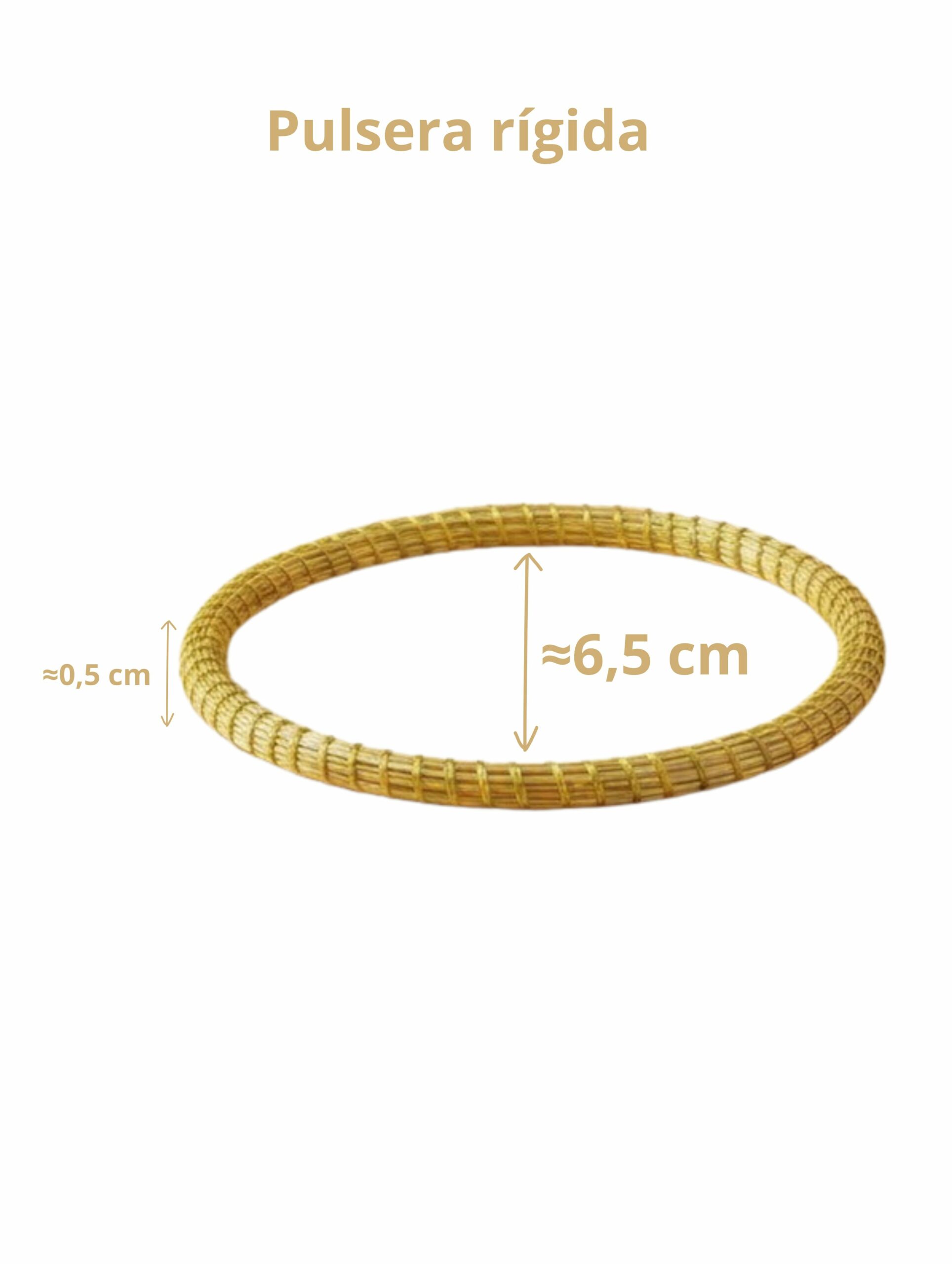 joyas artesanales y sostenibles - PULSERA Oro vegetal capim dourado