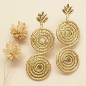 Oro vegetal Capim dourado pendientes