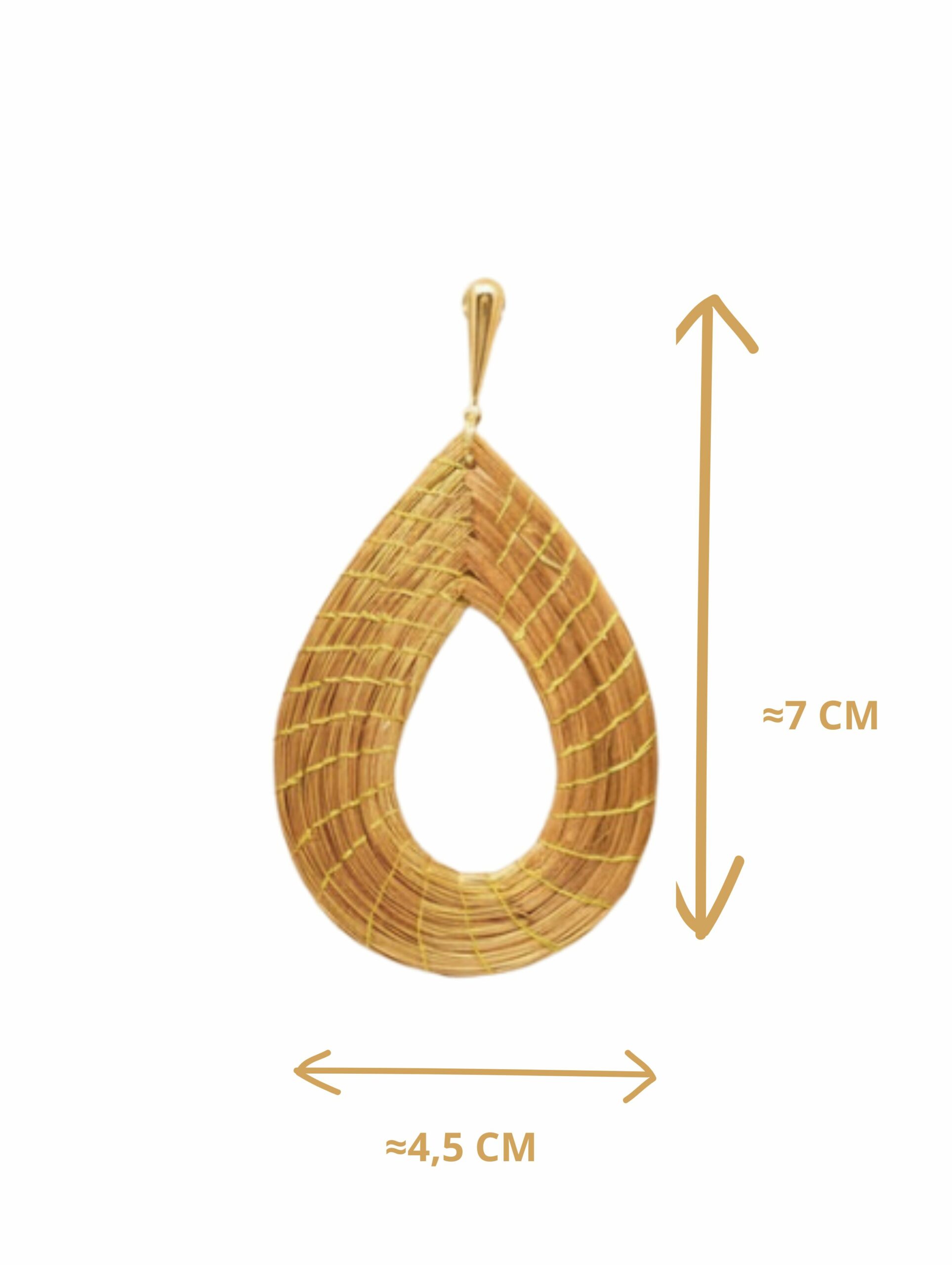 Oro vegetal Capim dourado pendientes