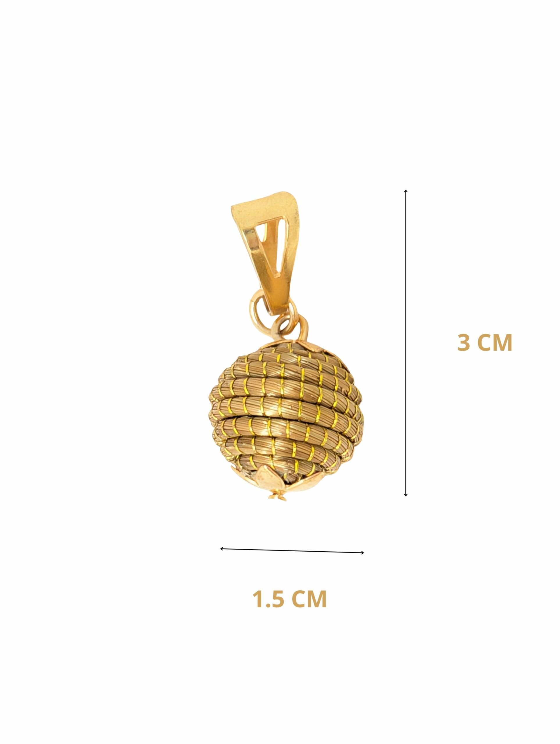 joyas artesanales y sostenibles - PULSERA Oro vegetal capim dourado