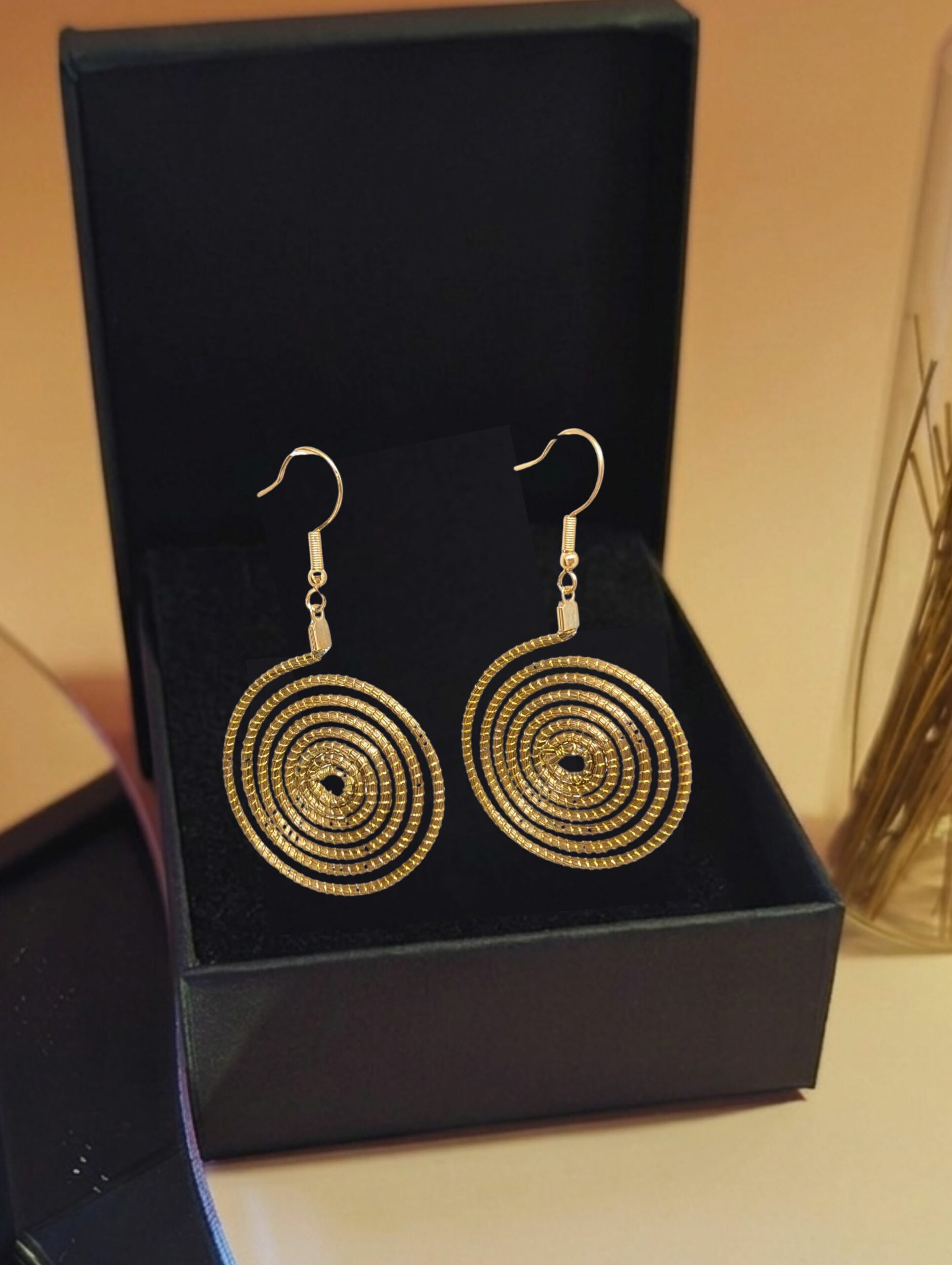 Oro vegetal Capim dourado pendientes