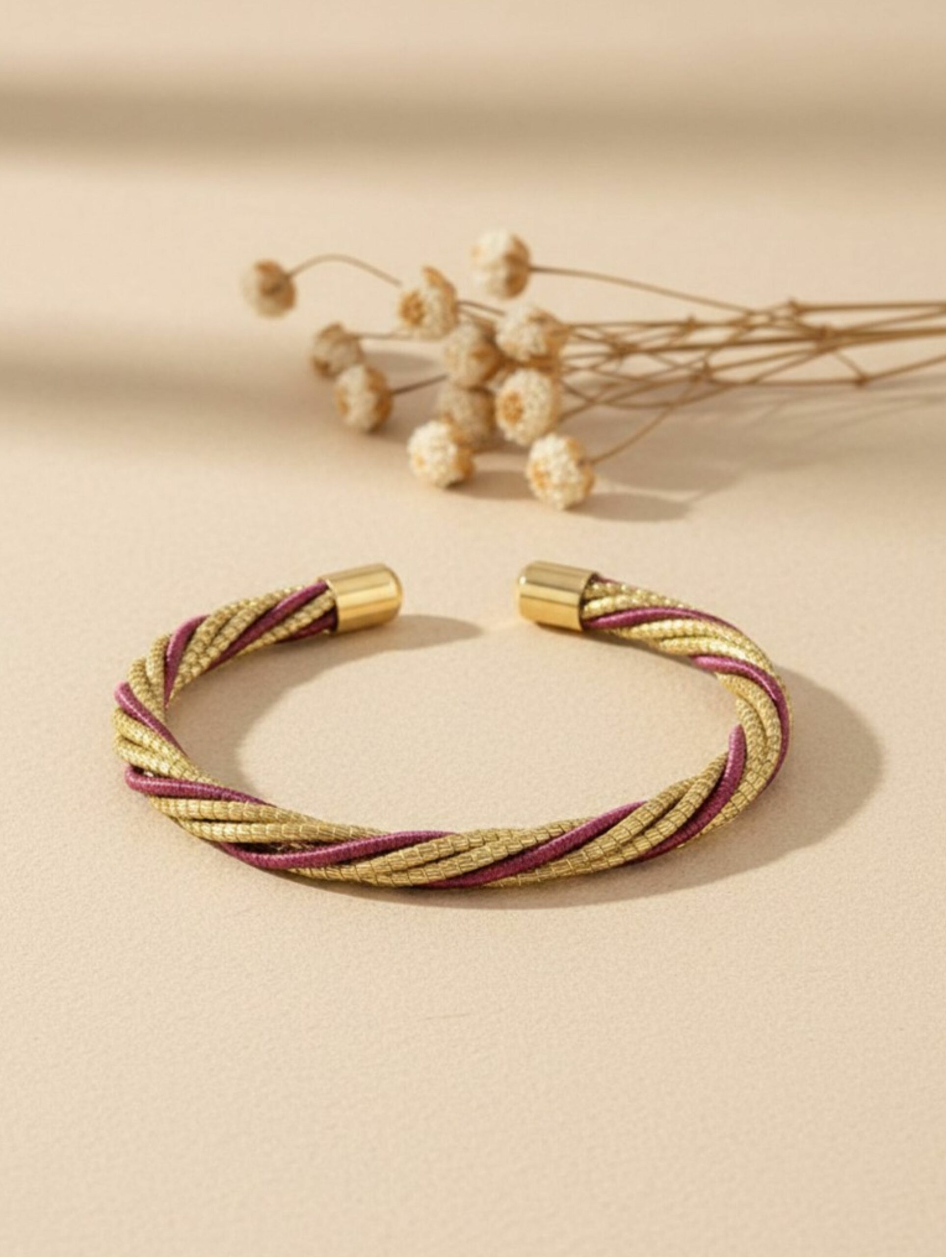 joyas artesanales y sostenibles - PULSERA Oro vegetal capim dourado