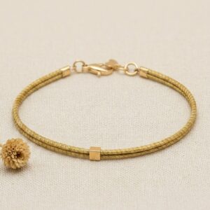 joyas artesanales y sostenibles - PULSERA Oro vegetal capim dourado