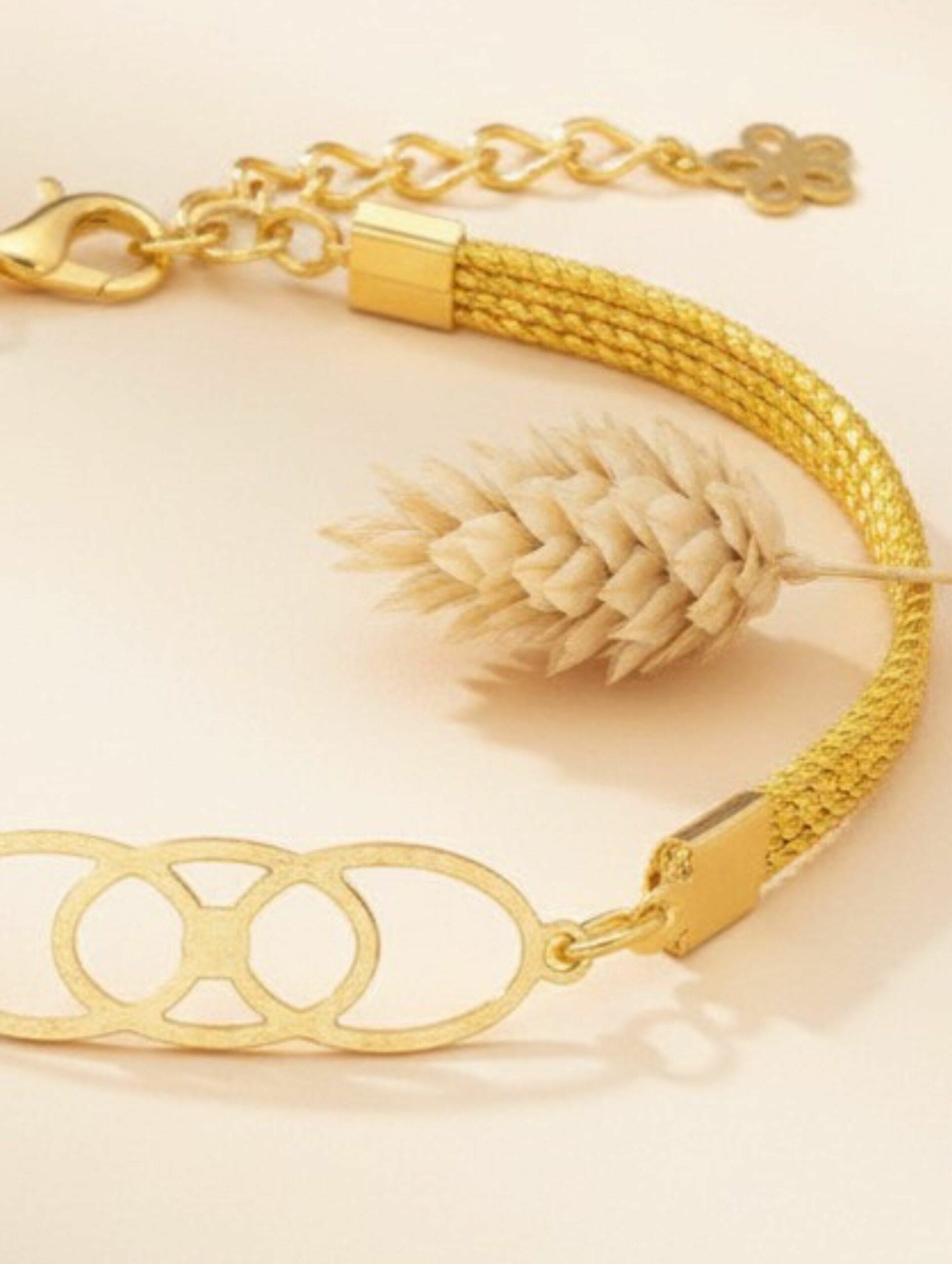 joyas artesanales y sostenibles - PULSERA Oro vegetal capim dourado