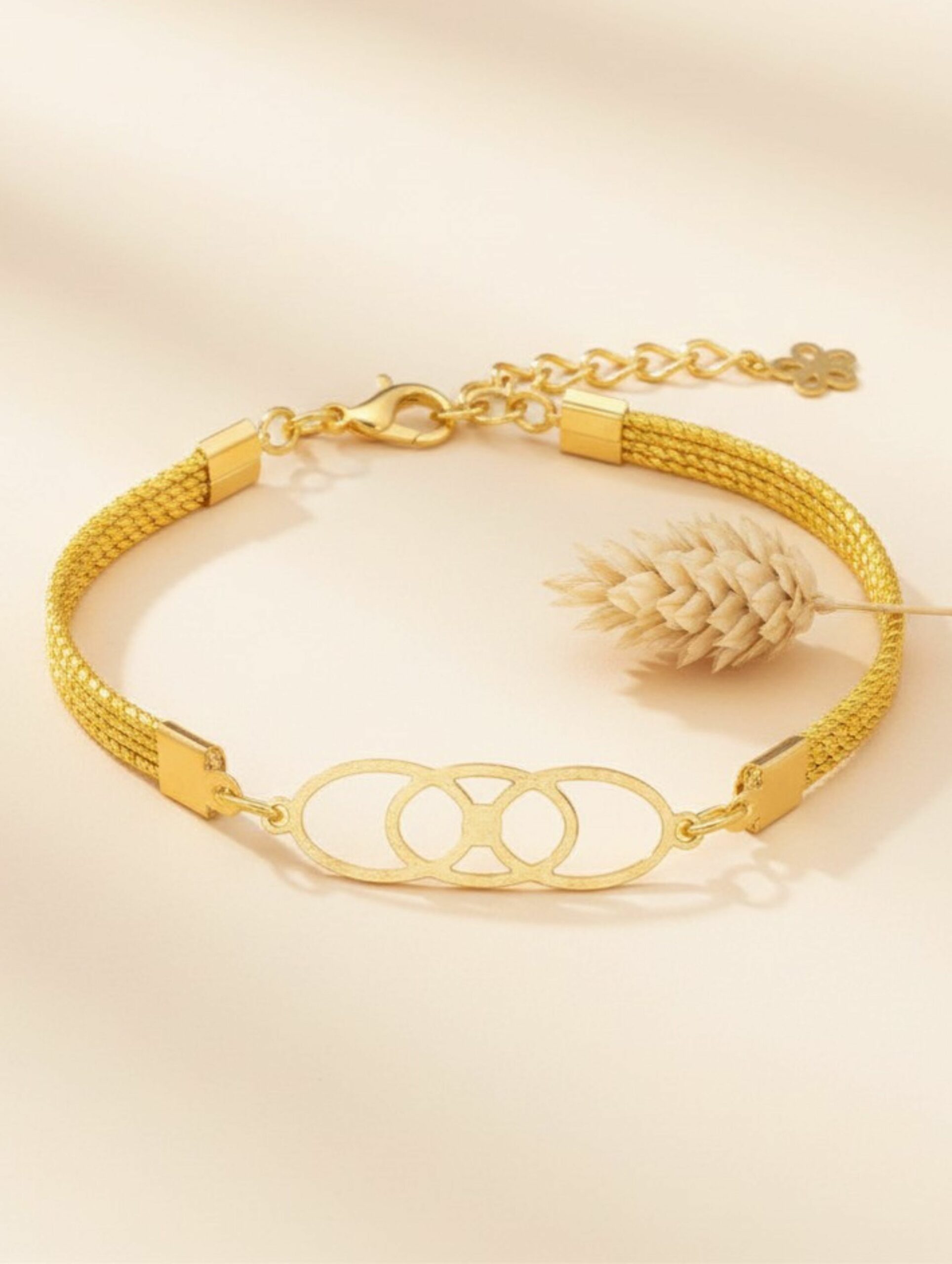 joyas artesanales y sostenibles - PULSERA Oro vegetal capim dourado
