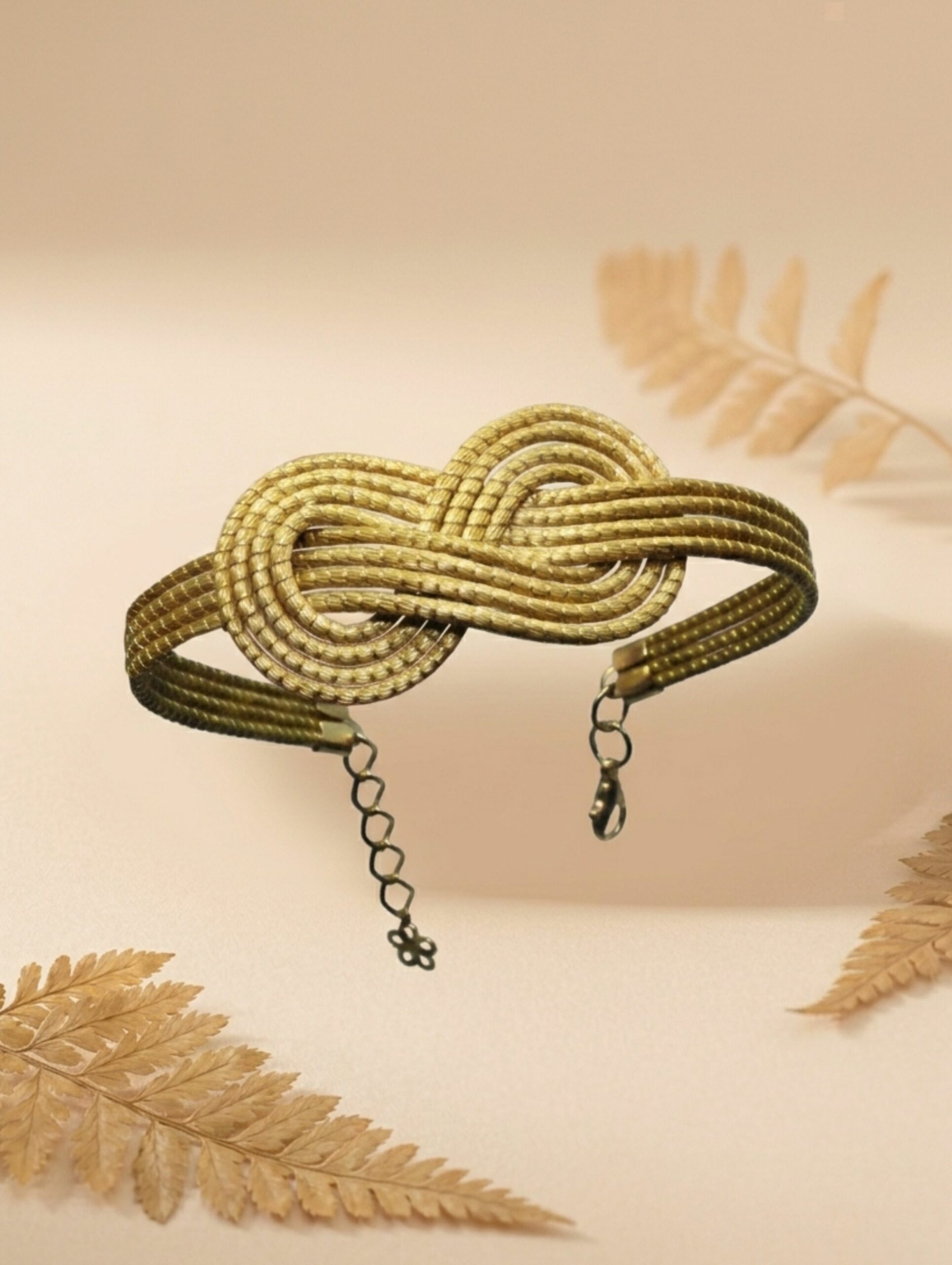 joyas artesanales y sostenibles - PULSERA Oro vegetal capim dourado