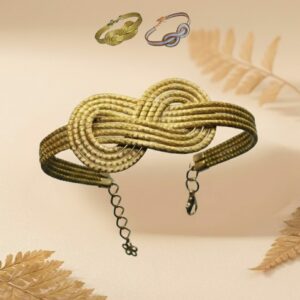 joyas artesanales y sostenibles - PULSERA Oro vegetal capim dourado