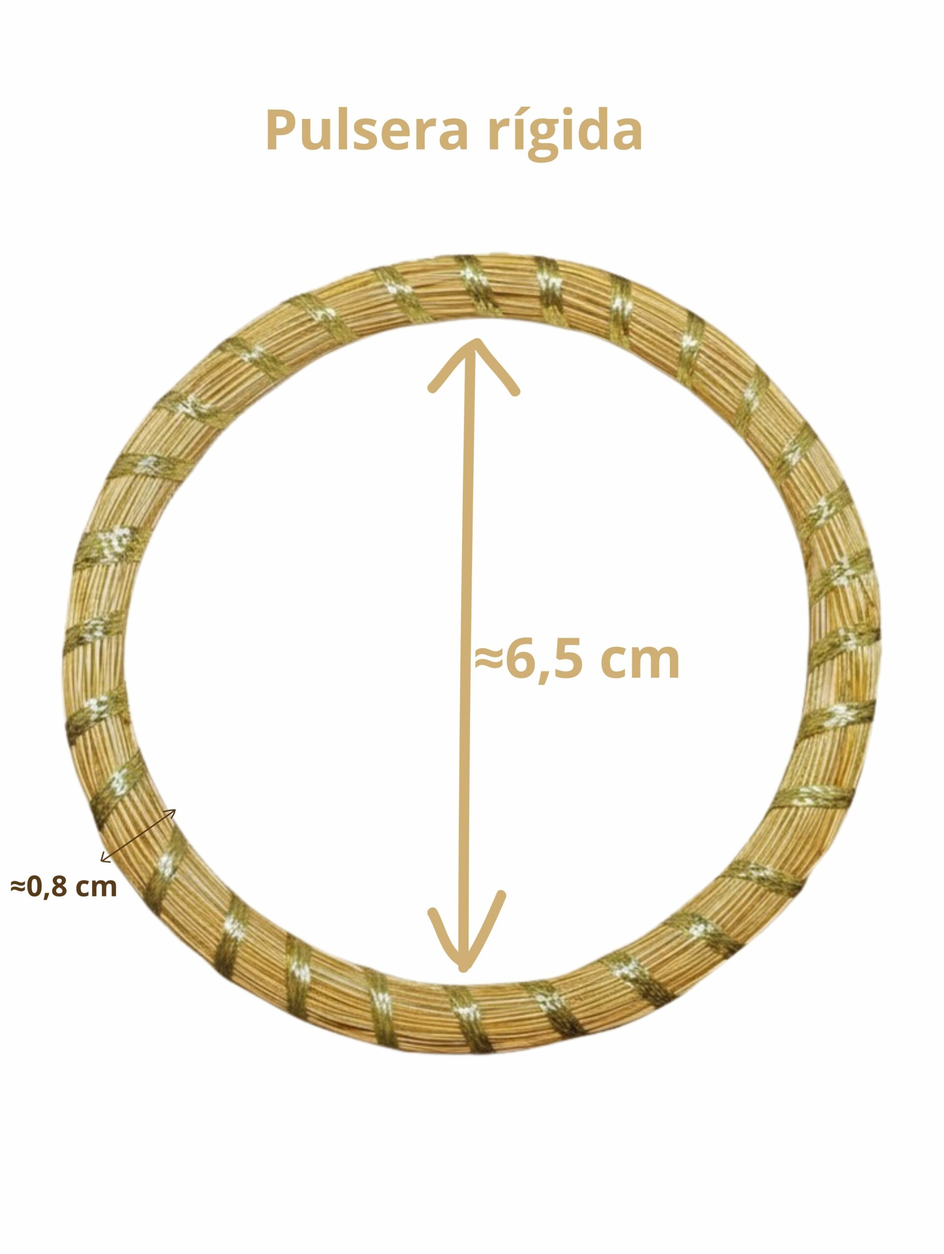 joyas artesanales y sostenibles - PULSERA Oro vegetal capim dourado
