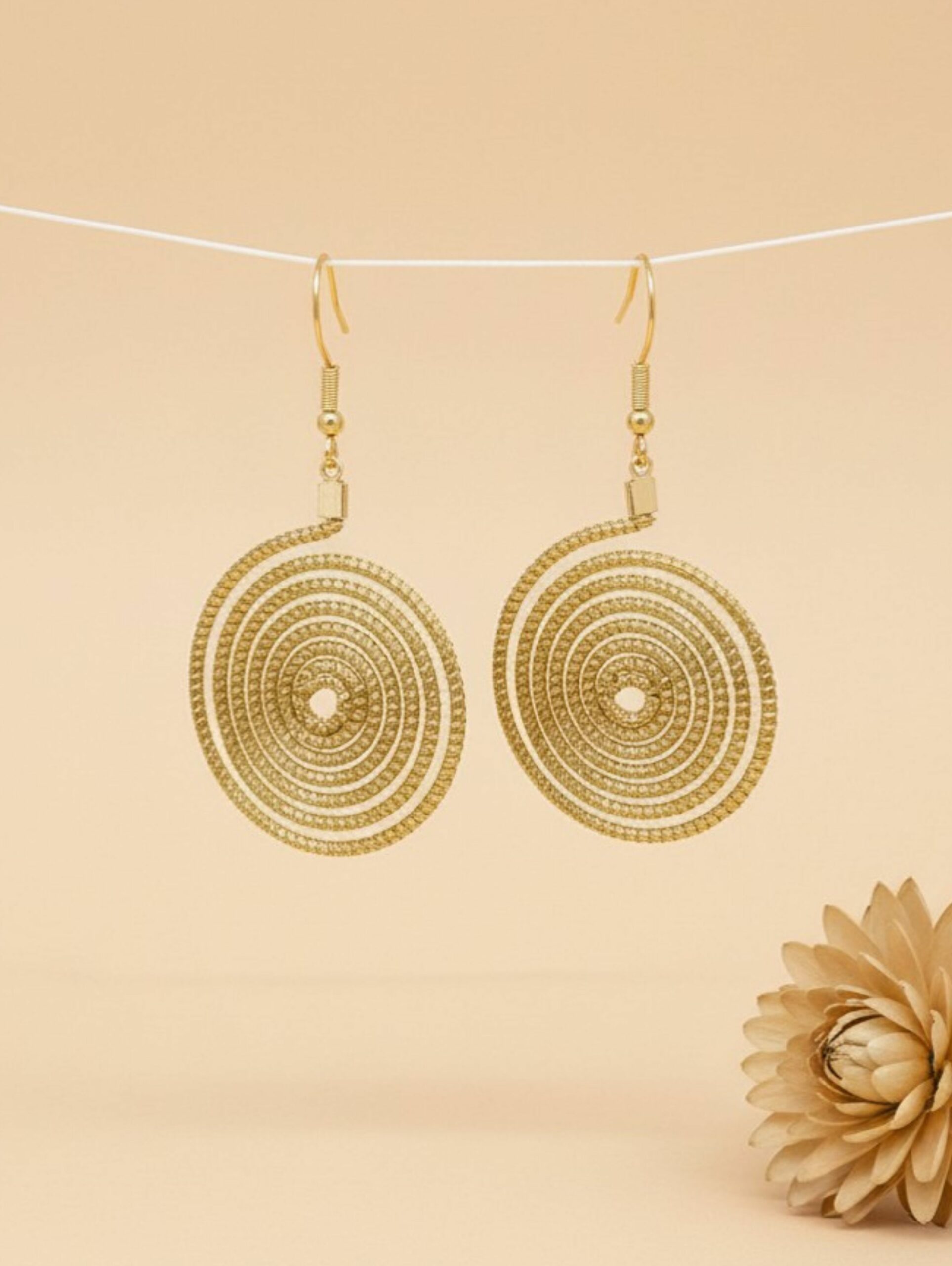 Oro vegetal Capim dourado pendientes