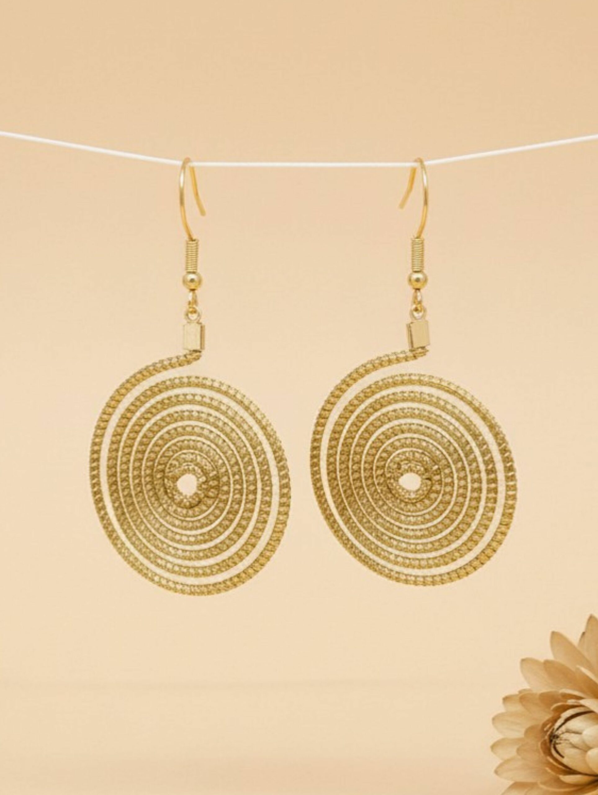 Oro vegetal Capim dourado pendientes