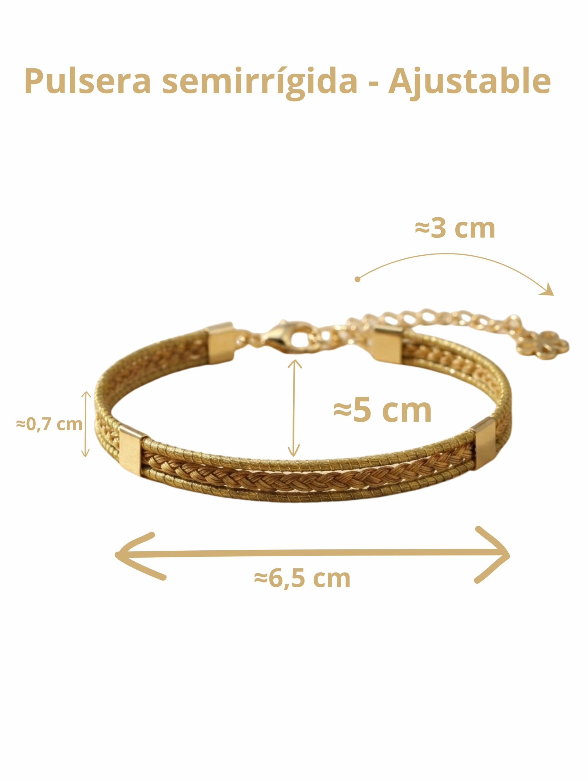 joyas artesanales y sostenibles - PULSERA Oro vegetal capim dourado