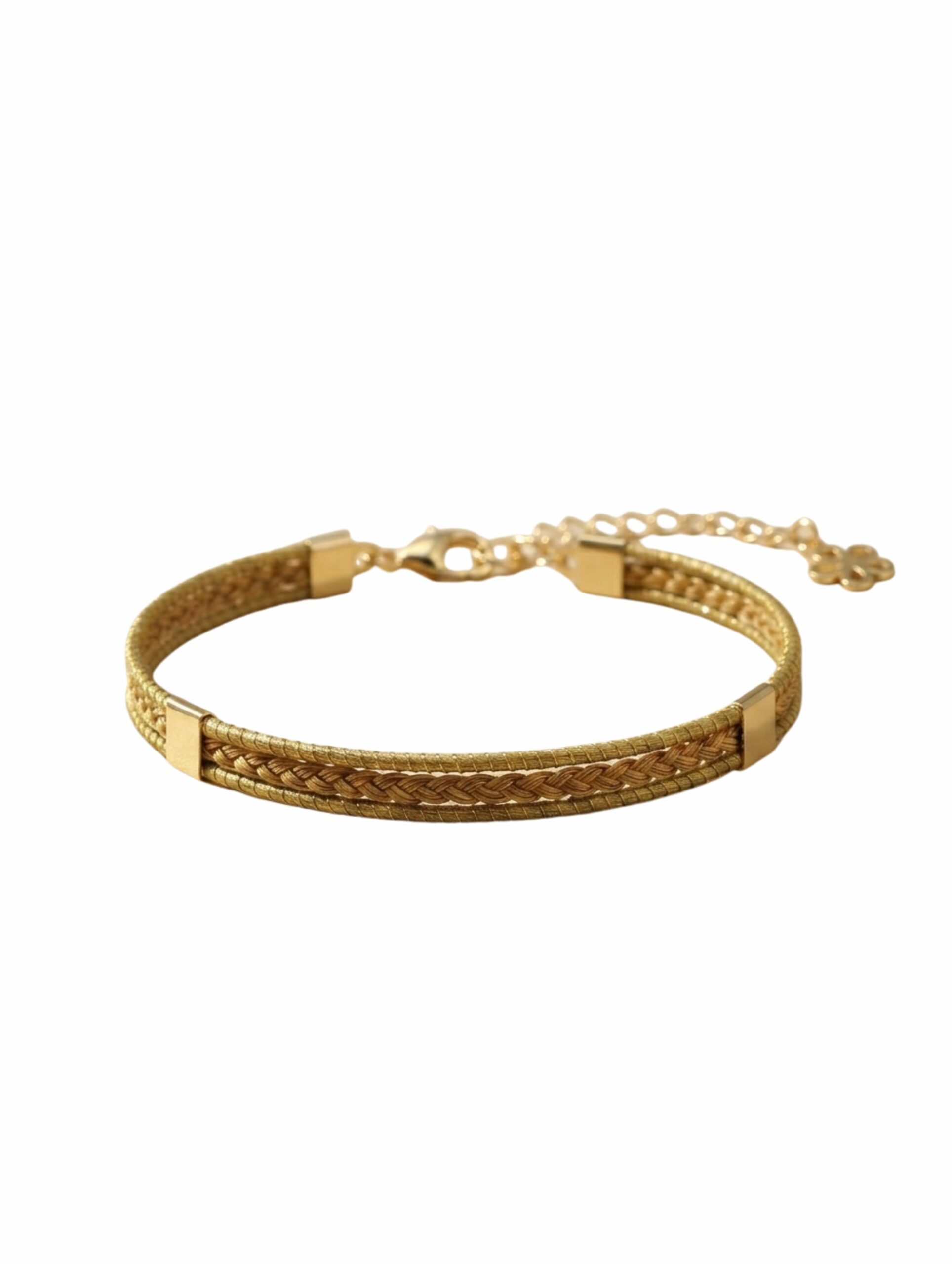 joyas artesanales y sostenibles - PULSERA Oro vegetal capim dourado