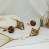 PENDIENTES SOSTENIBLES ARTESANALES CAPIM DOURADO