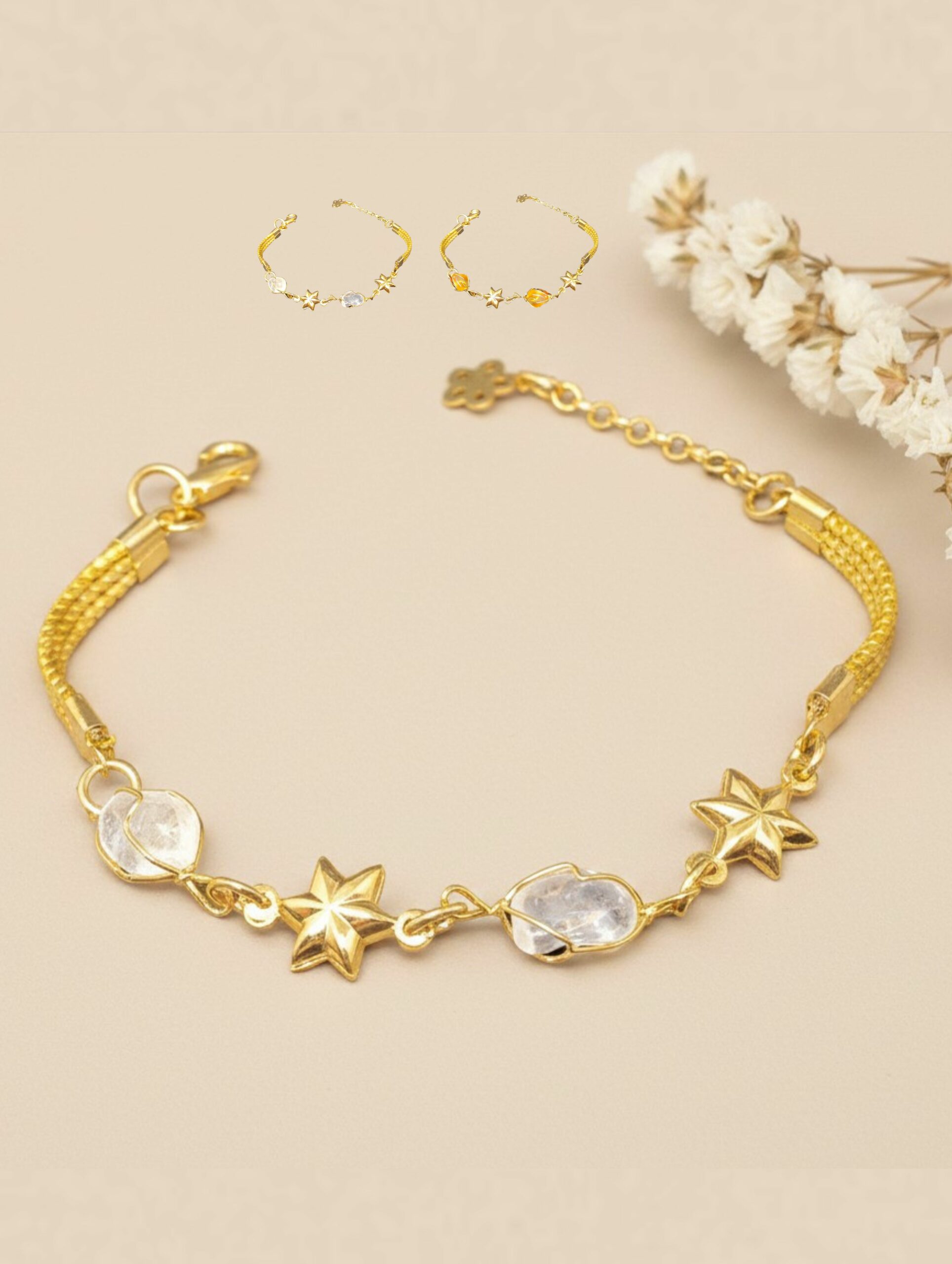 joyas artesanales y sostenibles - PULSERA Oro vegetal capim dourado