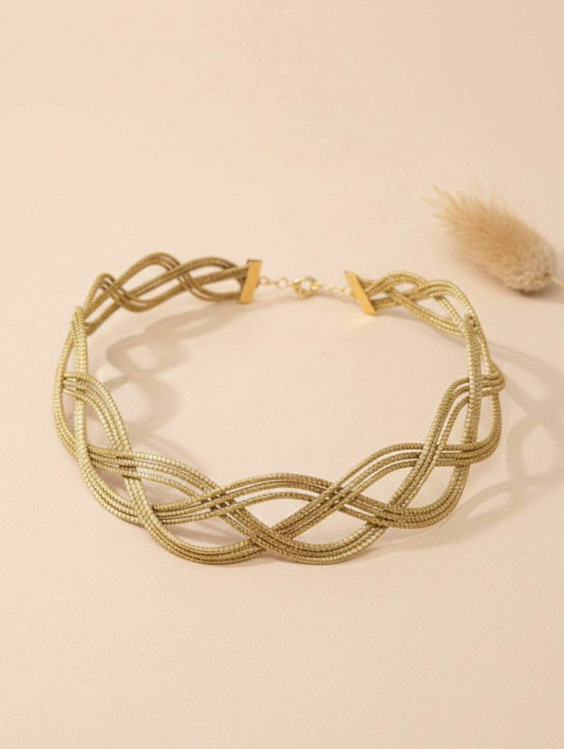 joyas artesanales y sostenibles - PULSERA Oro vegetal capim dourado