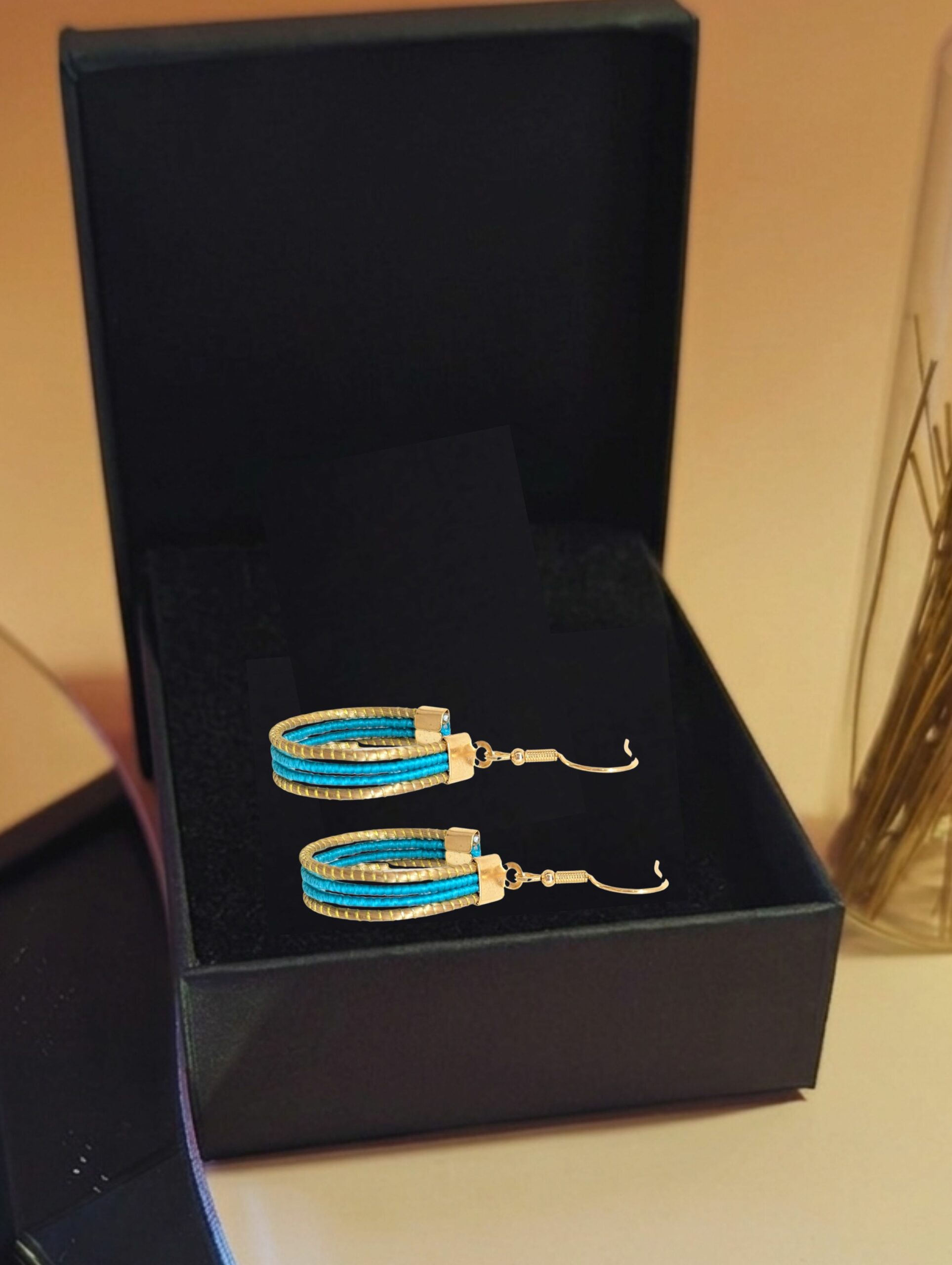 Oro vegetal Capim dourado pendientes