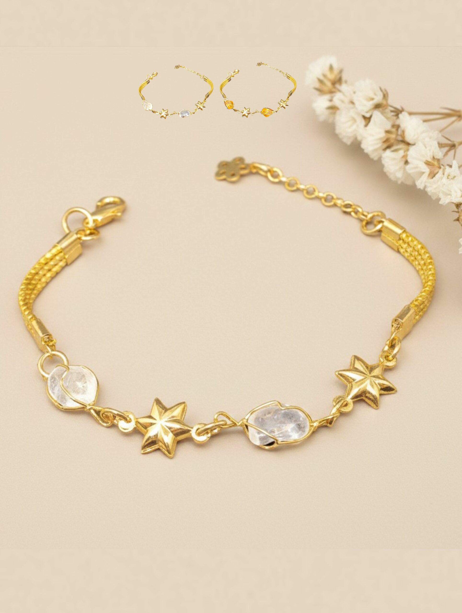 joyas artesanales y sostenibles - PULSERA Oro vegetal capim dourado