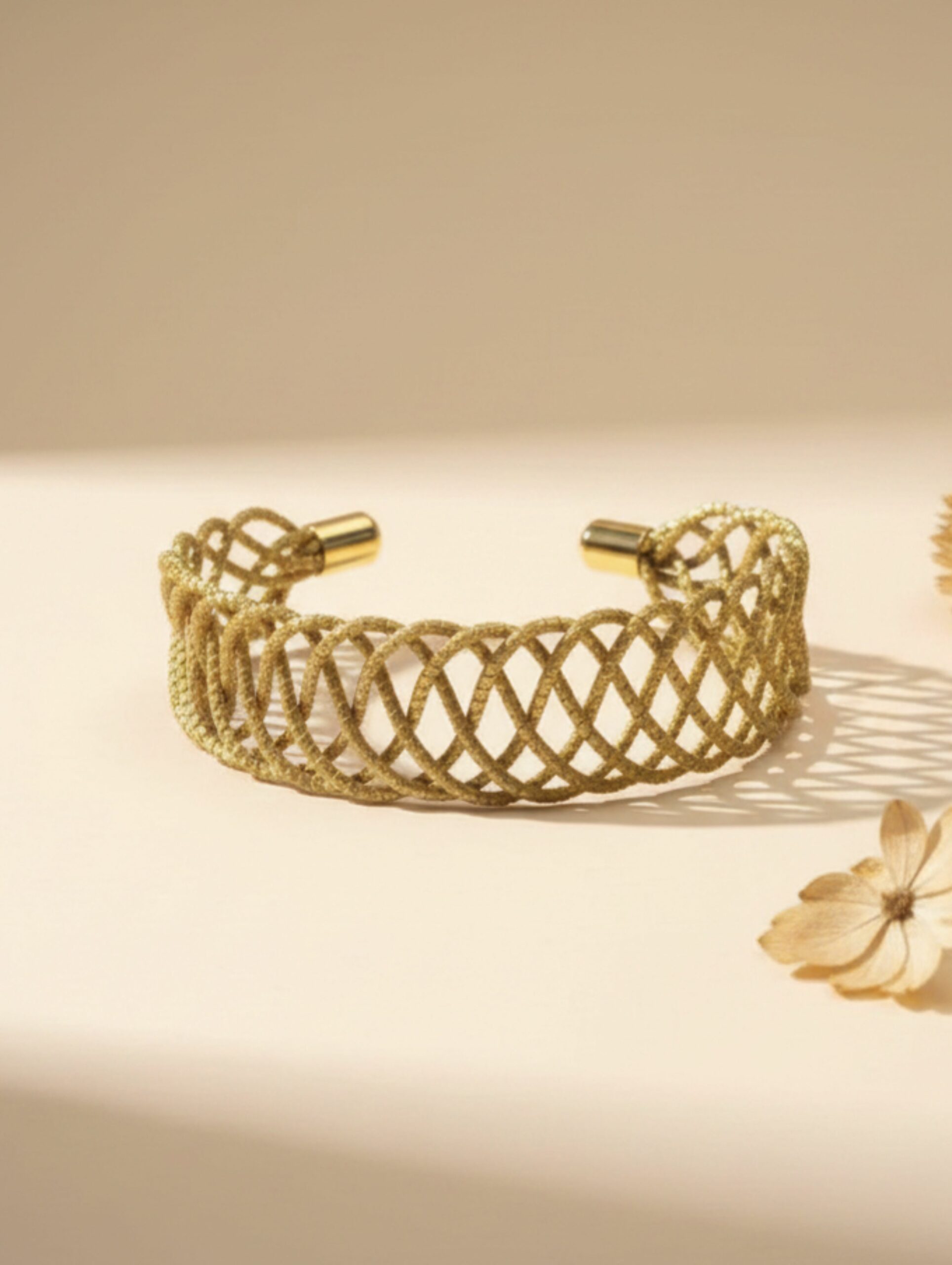 joyas artesanales y sostenibles - PULSERA Oro vegetal capim dourado