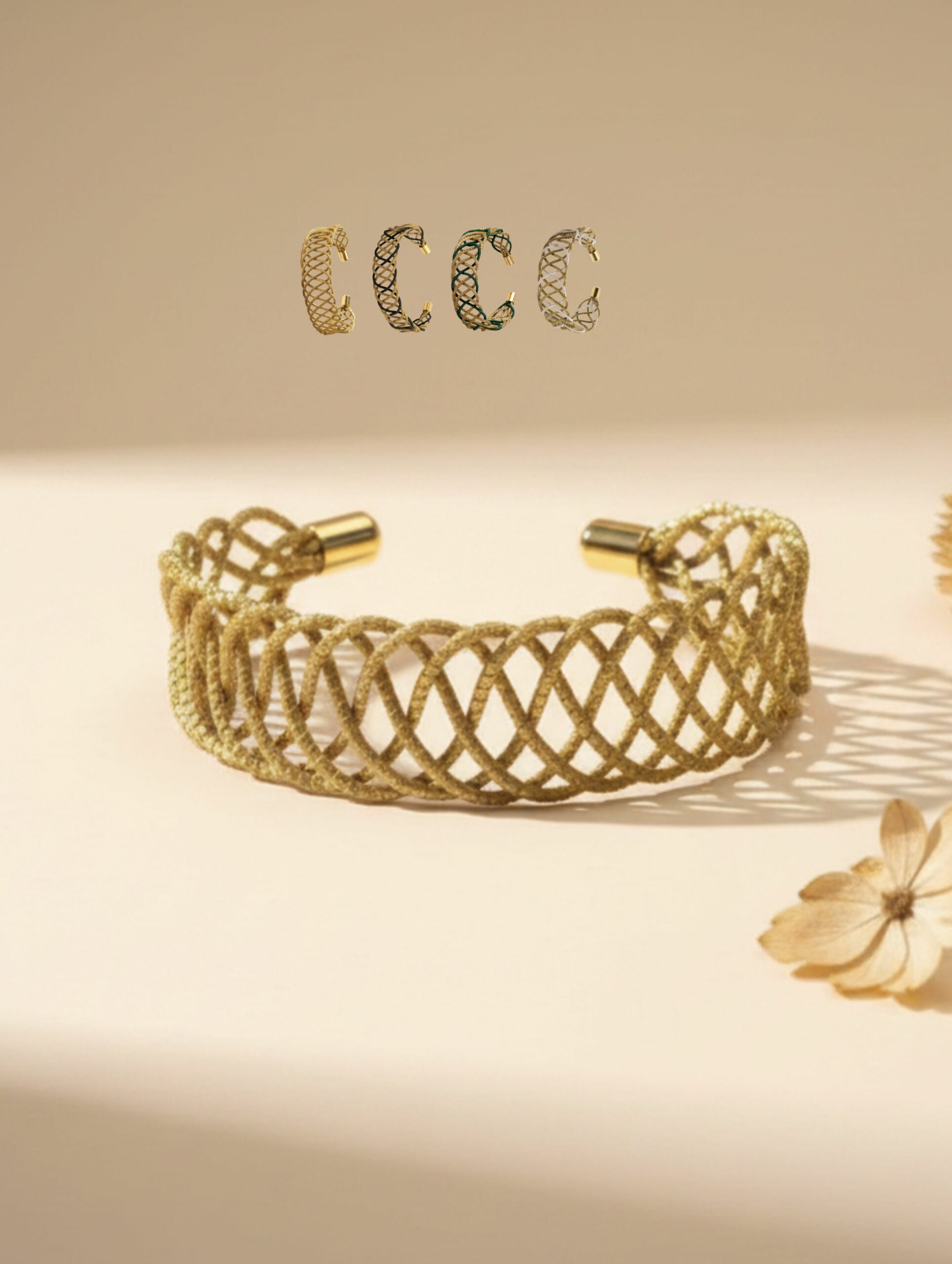 joyas artesanales y sostenibles - PULSERA Oro vegetal capim dourado