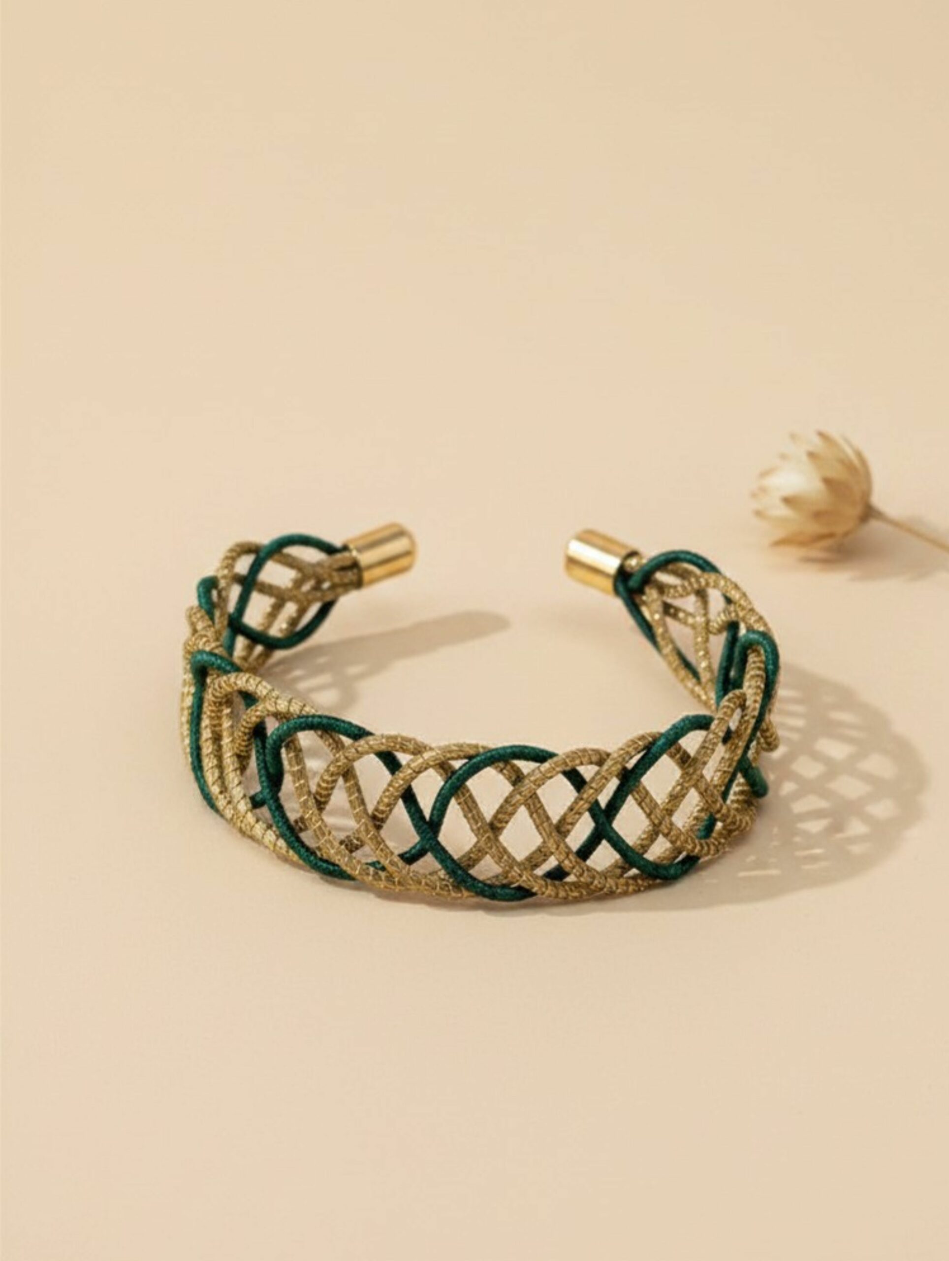 joyas artesanales y sostenibles - PULSERA Oro vegetal capim dourado