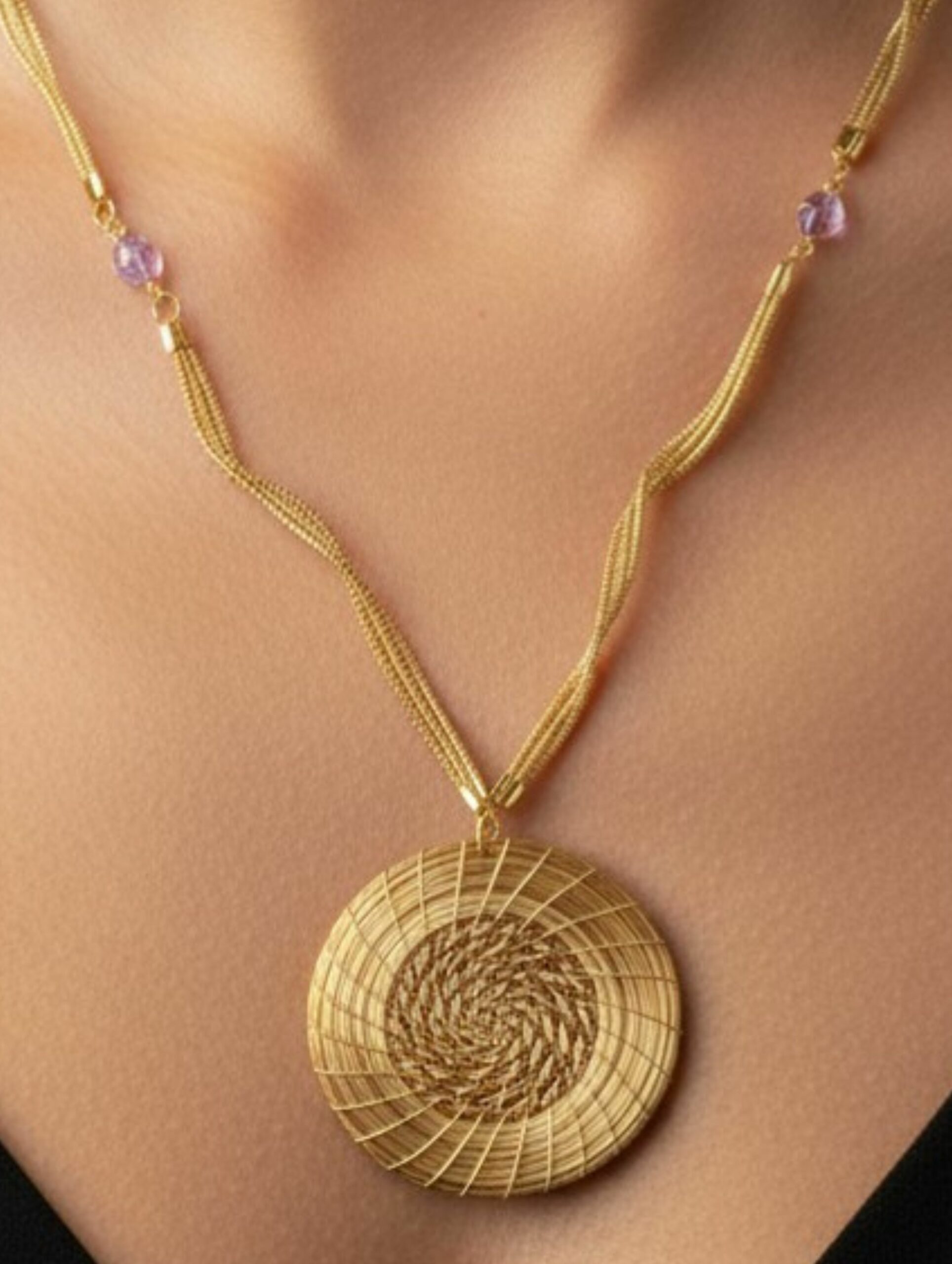joyas artesanales y sostenibles - PULSERA Oro vegetal capim dourado
