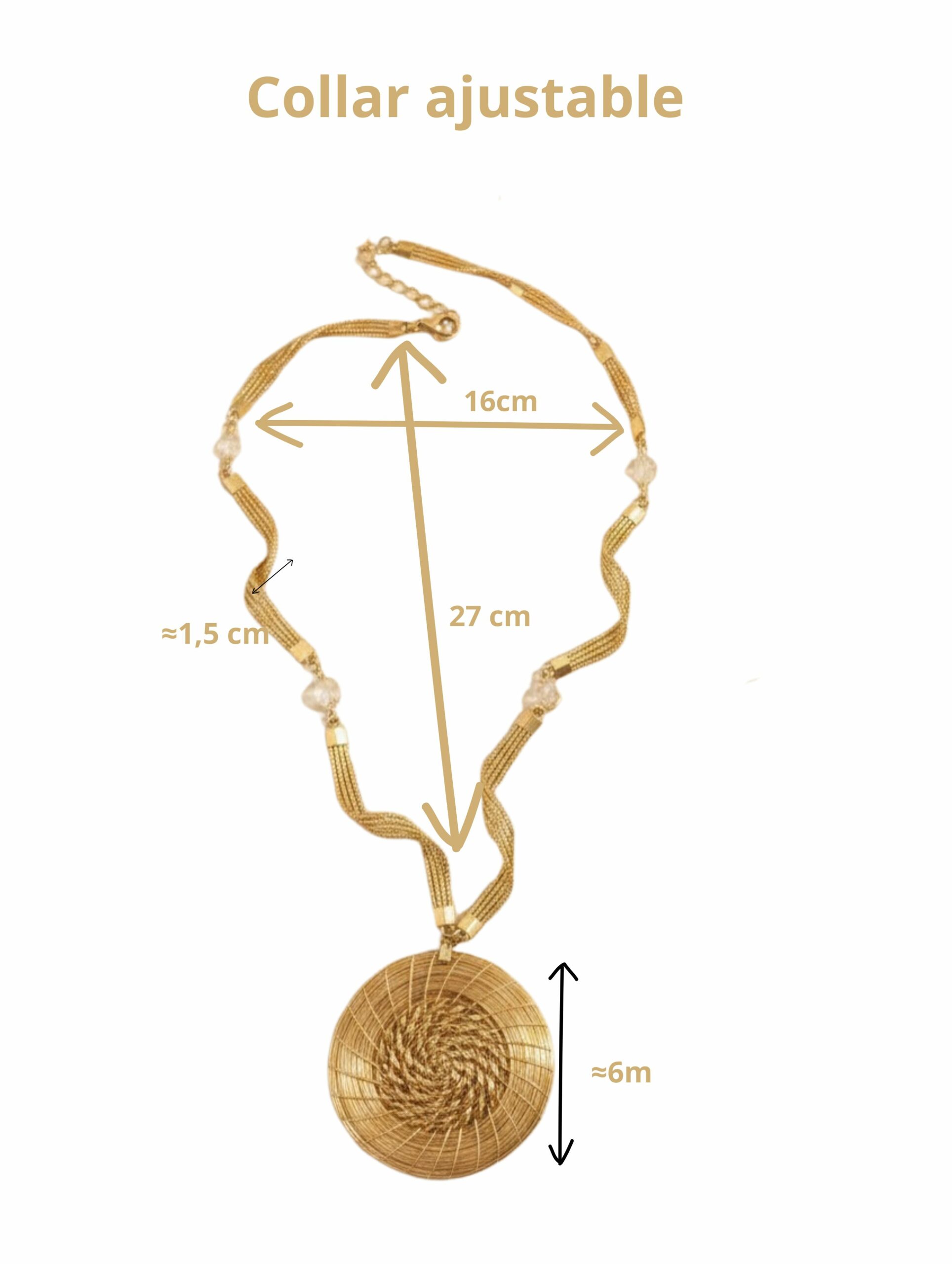 joyas artesanales y sostenibles - PULSERA Oro vegetal capim dourado