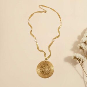 joyas artesanales y sostenibles - PULSERA Oro vegetal capim dourado