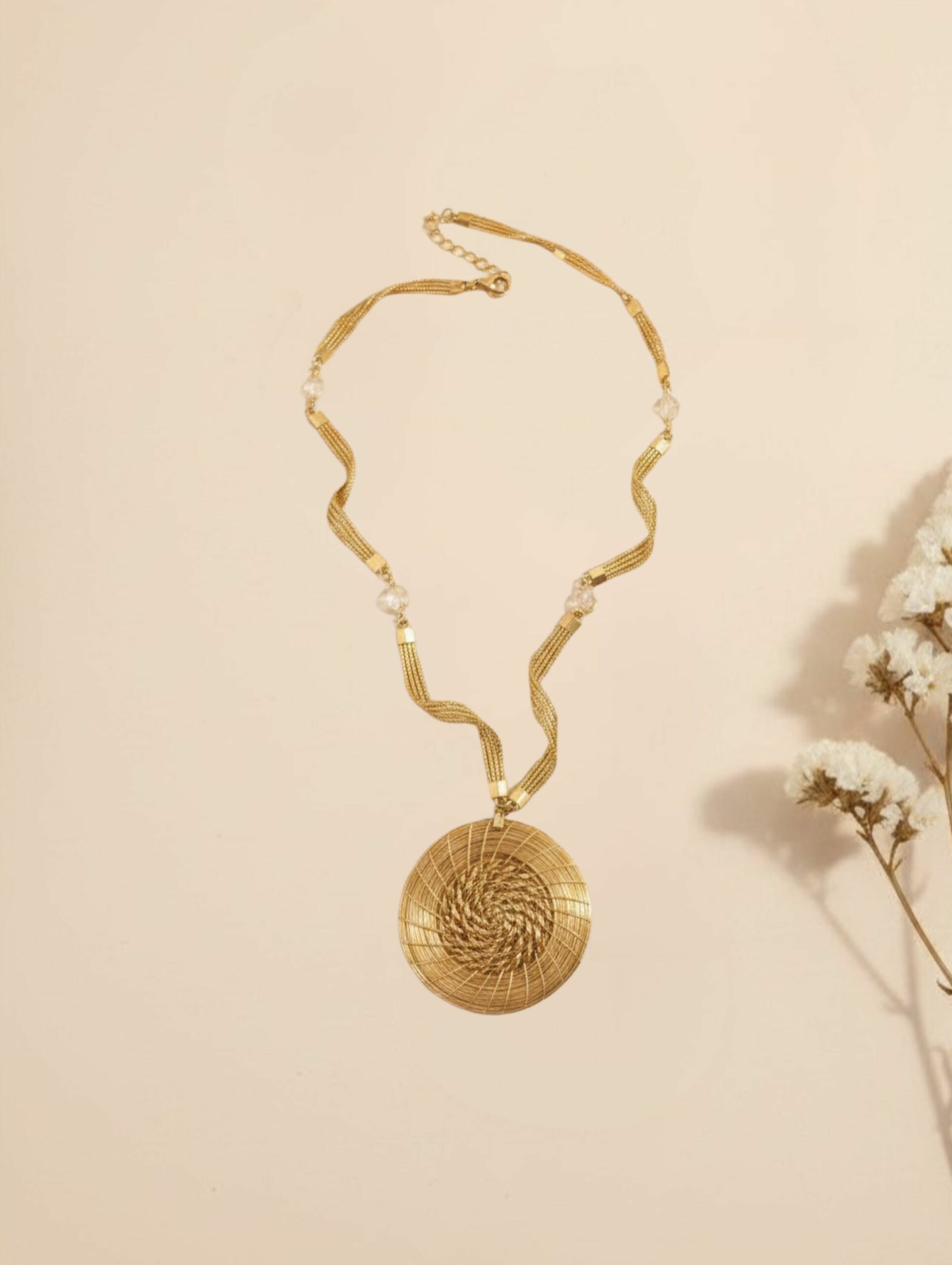 joyas artesanales y sostenibles - PULSERA Oro vegetal capim dourado