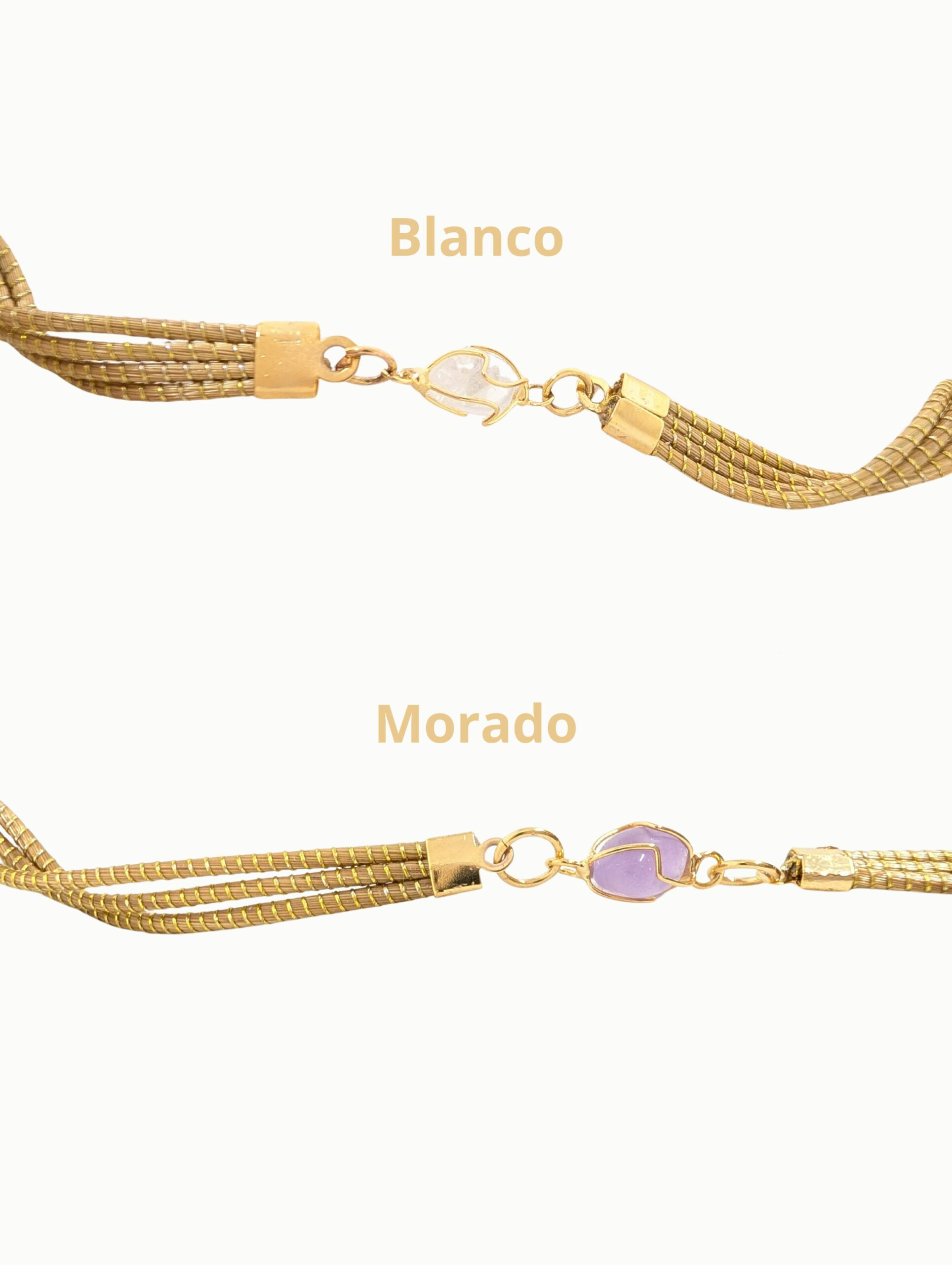 joyas artesanales y sostenibles - PULSERA Oro vegetal capim dourado