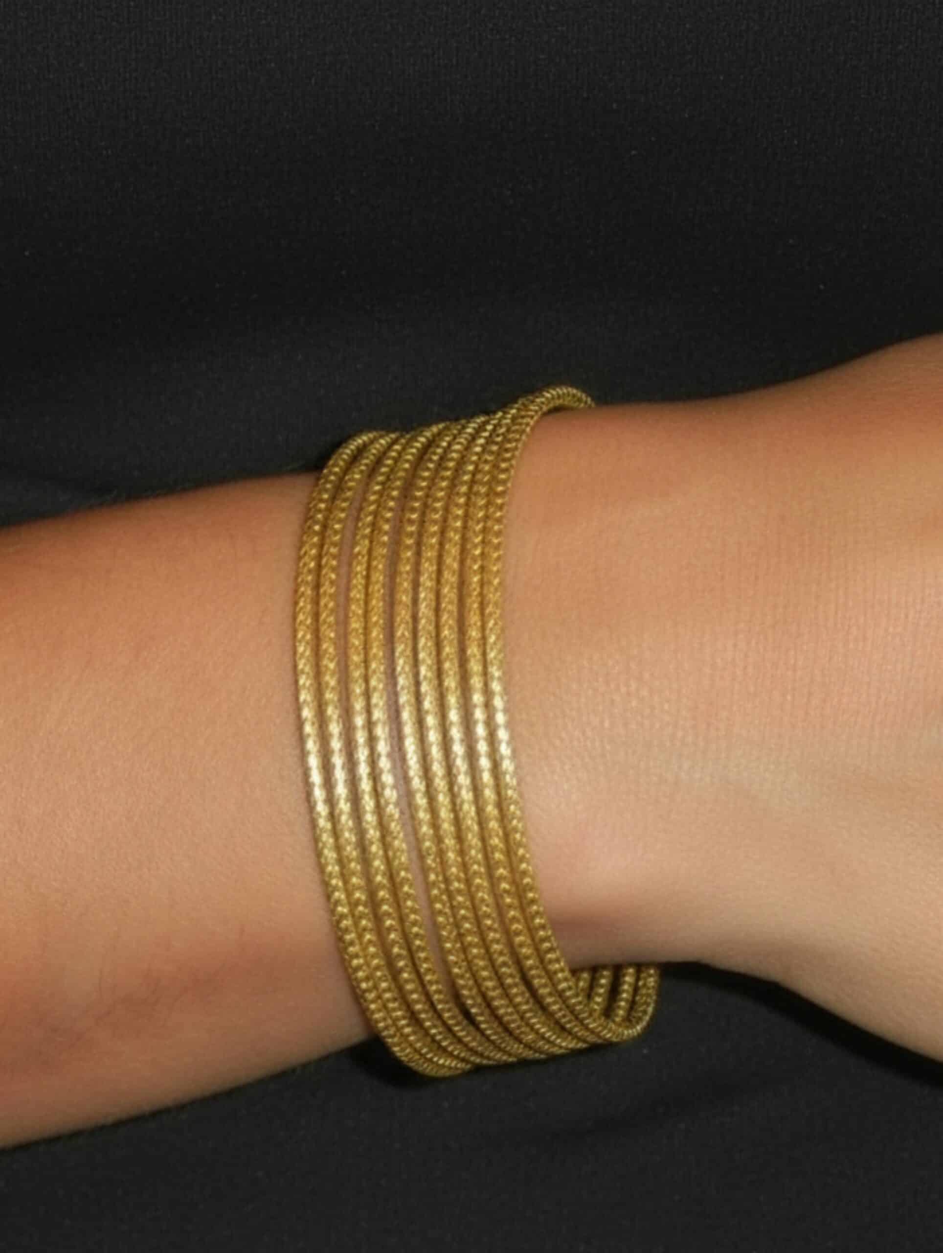 joyas artesanales y sostenibles - PULSERA Oro vegetal capim dourado