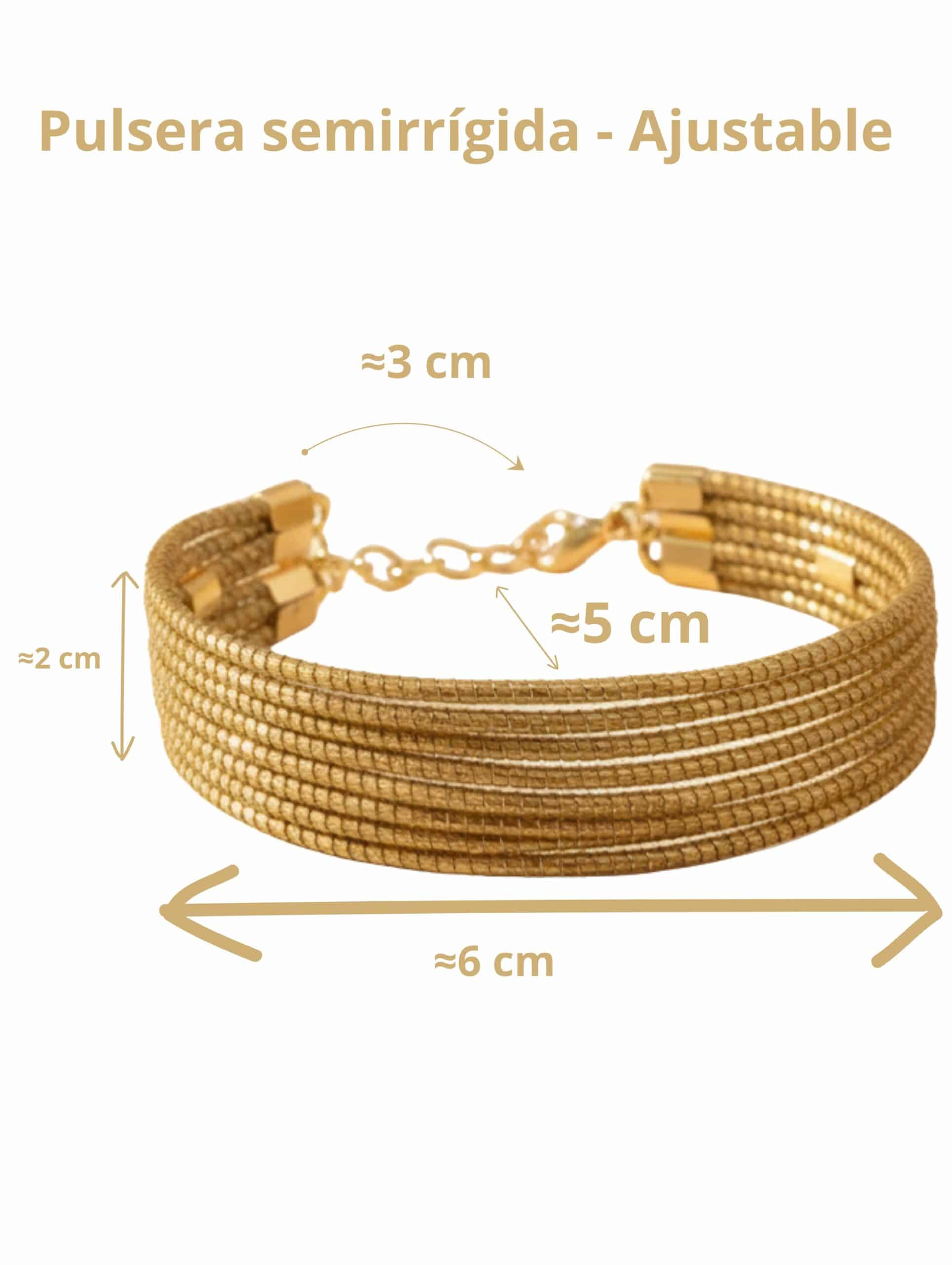 joyas artesanales y sostenibles - PULSERA Oro vegetal capim dourado