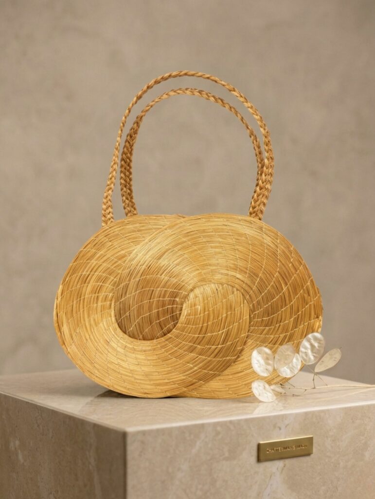 joyas artesanales y sostenibles - BOLSO Oro vegetal capim dourado