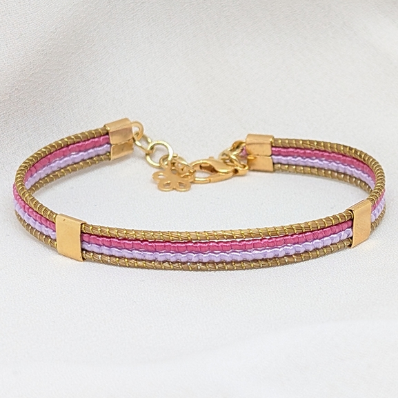 Pulsera sostenible Vinicunca oro vegetal capim dourado natural y sostenible