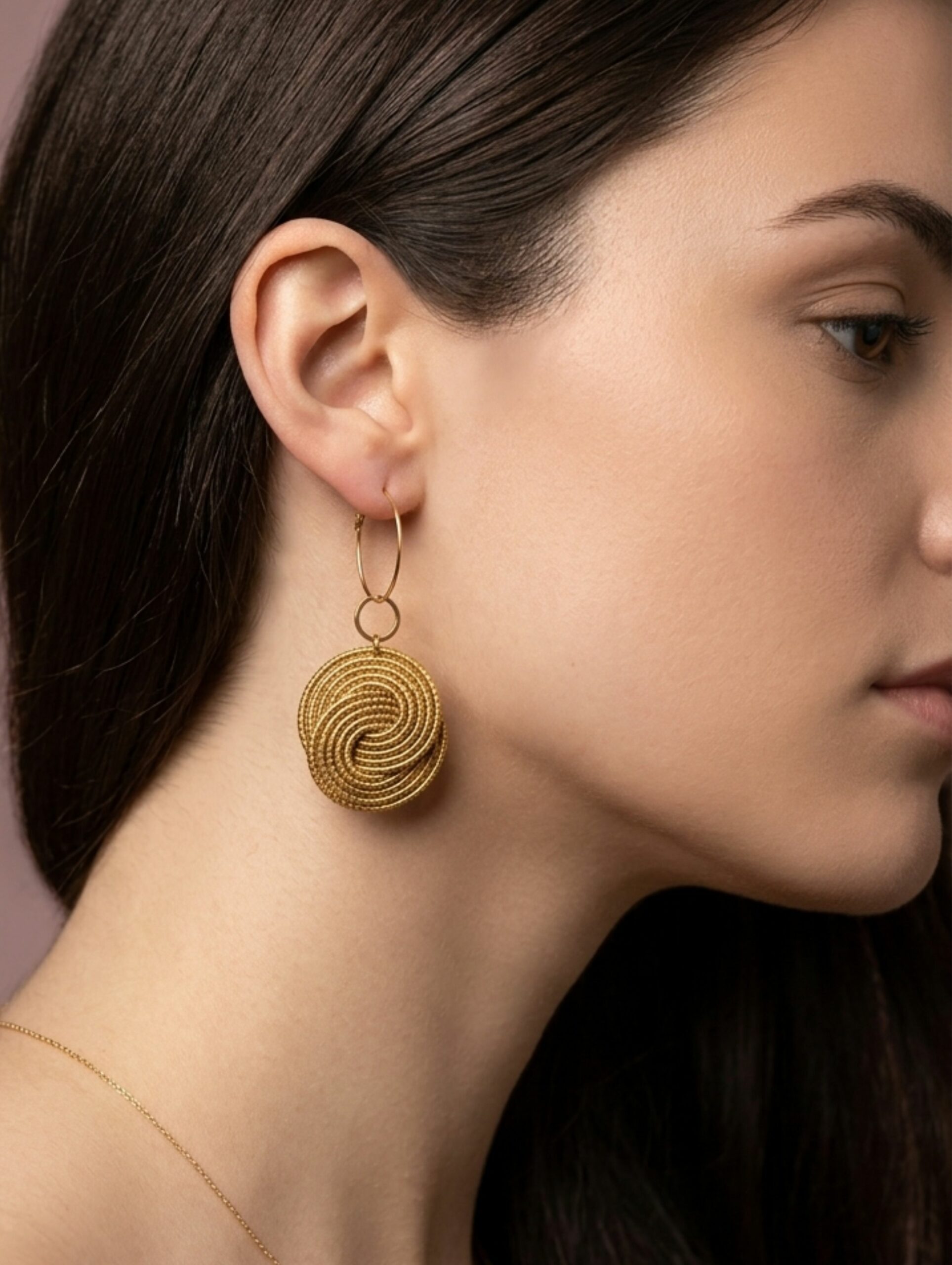 Capimix AMOR – Charms Dije artesanal – Colgante Oro vegetal Capim dorado para pendientes, collar, adorno – 4,5×2,5cm SLOWECO – 1U.