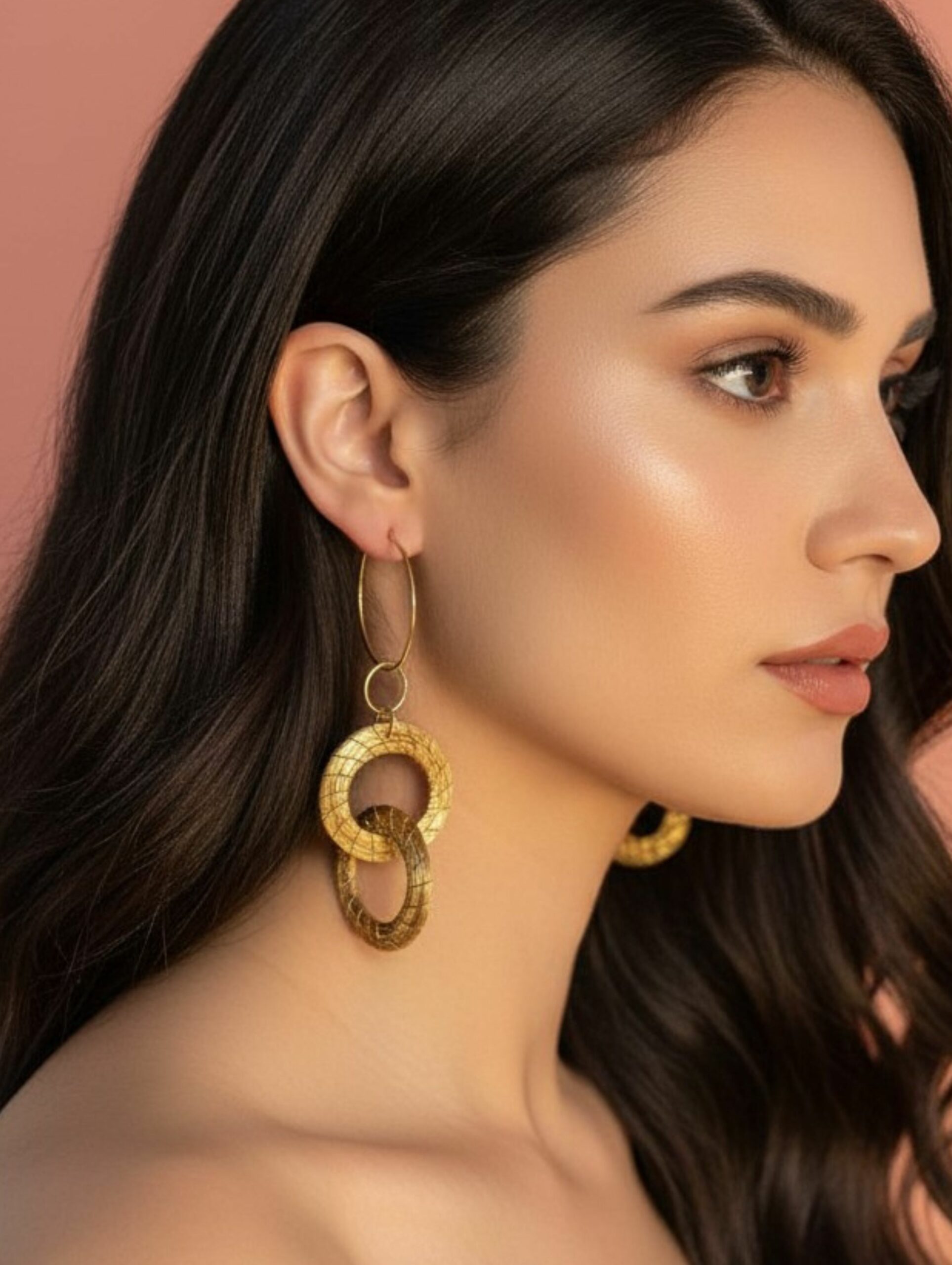 Capimix PASION- Charms Dije artesanal – Colgante Oro vegetal Capim dorado para pendientes, collar, adorno – 5x3cm SLOWECO – 1U.