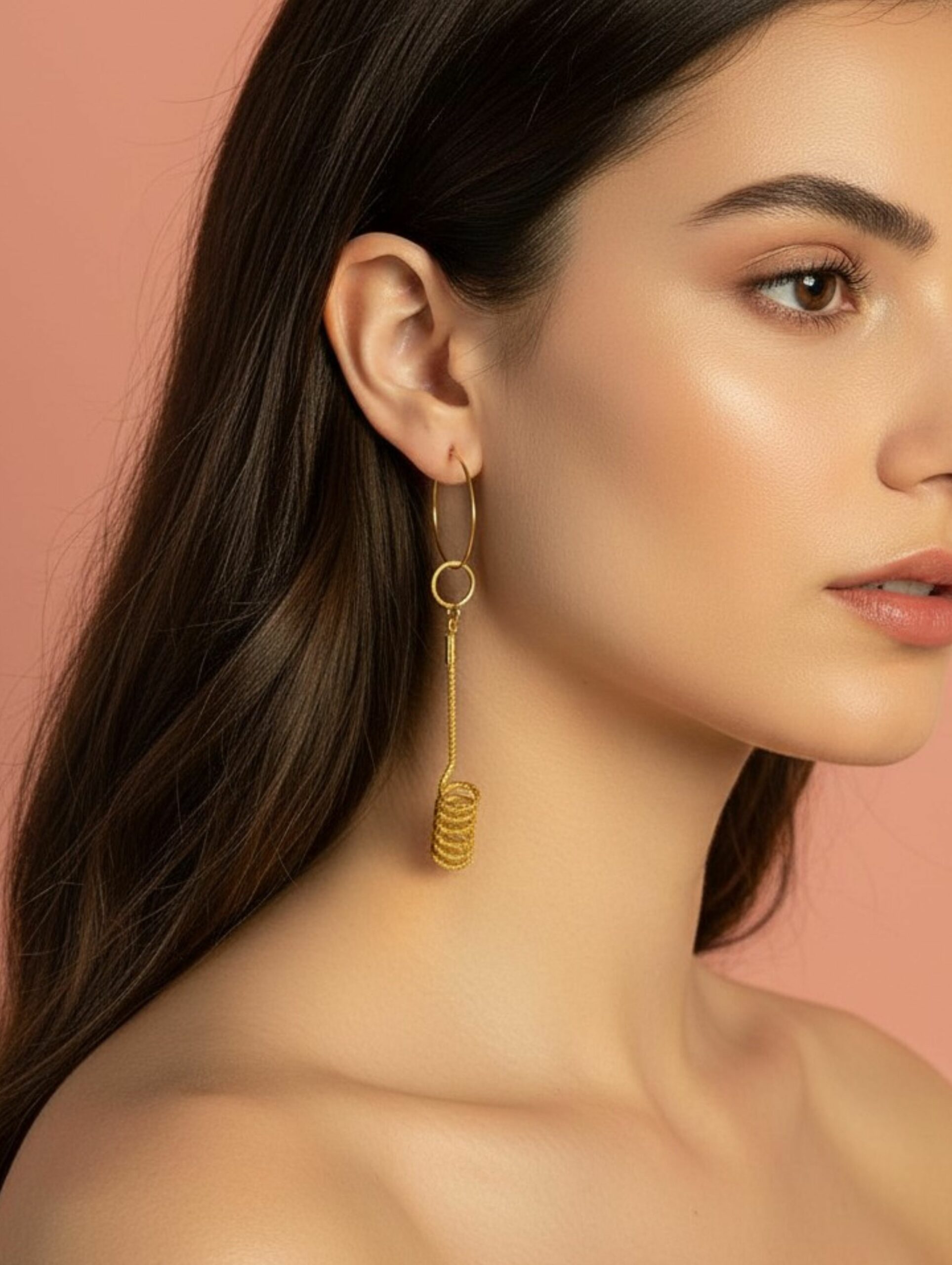 Capimix INSPIRACION- Charms Dije artesanal – Colgante Oro vegetal Capim dorado para pendientes, collar, adorno – 7x1cm SLOWECO – 1U.