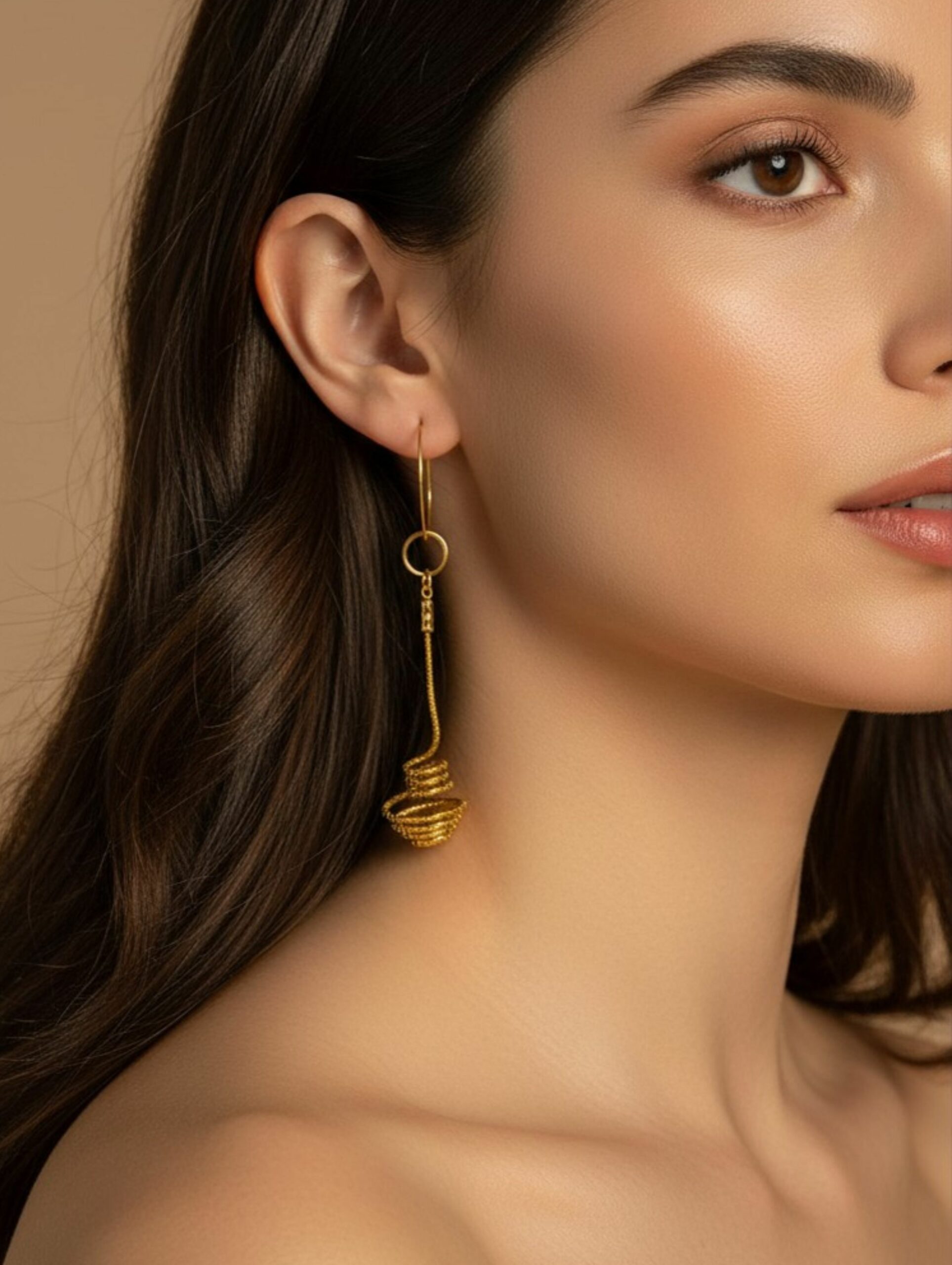 Capimix PUREZA- Charms Dije artesanal – Colgante Oro vegetal Capim dorado para pendientes, collar, adorno – 6,5×1,5cm SLOWECO – 1U.