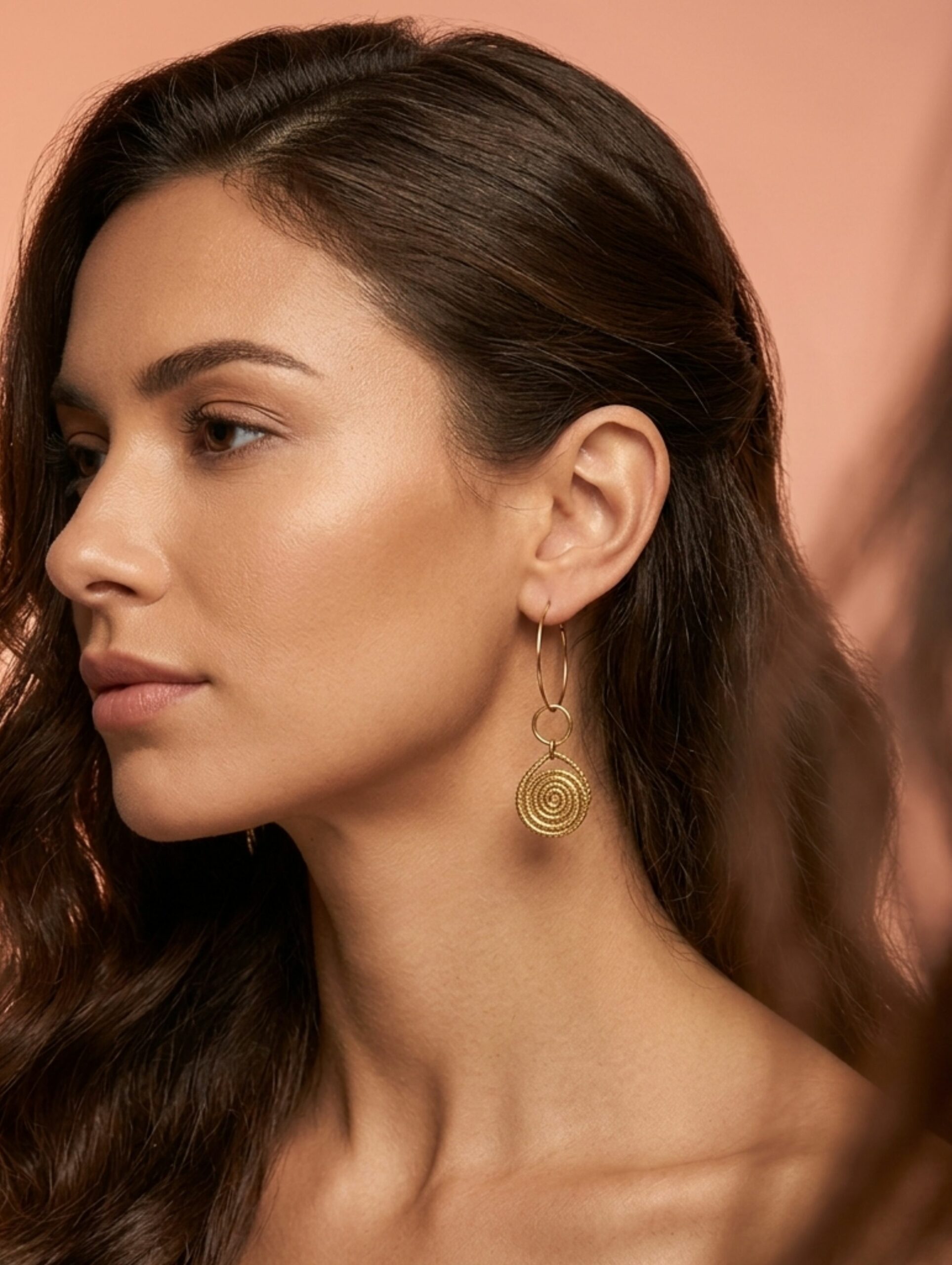 Capimix ENCANTO – Charms Dije artesanal – Colgante Oro vegetal Capim dorado para pendientes, collar, adorno – 3x2cm SLOWECO – 1U.