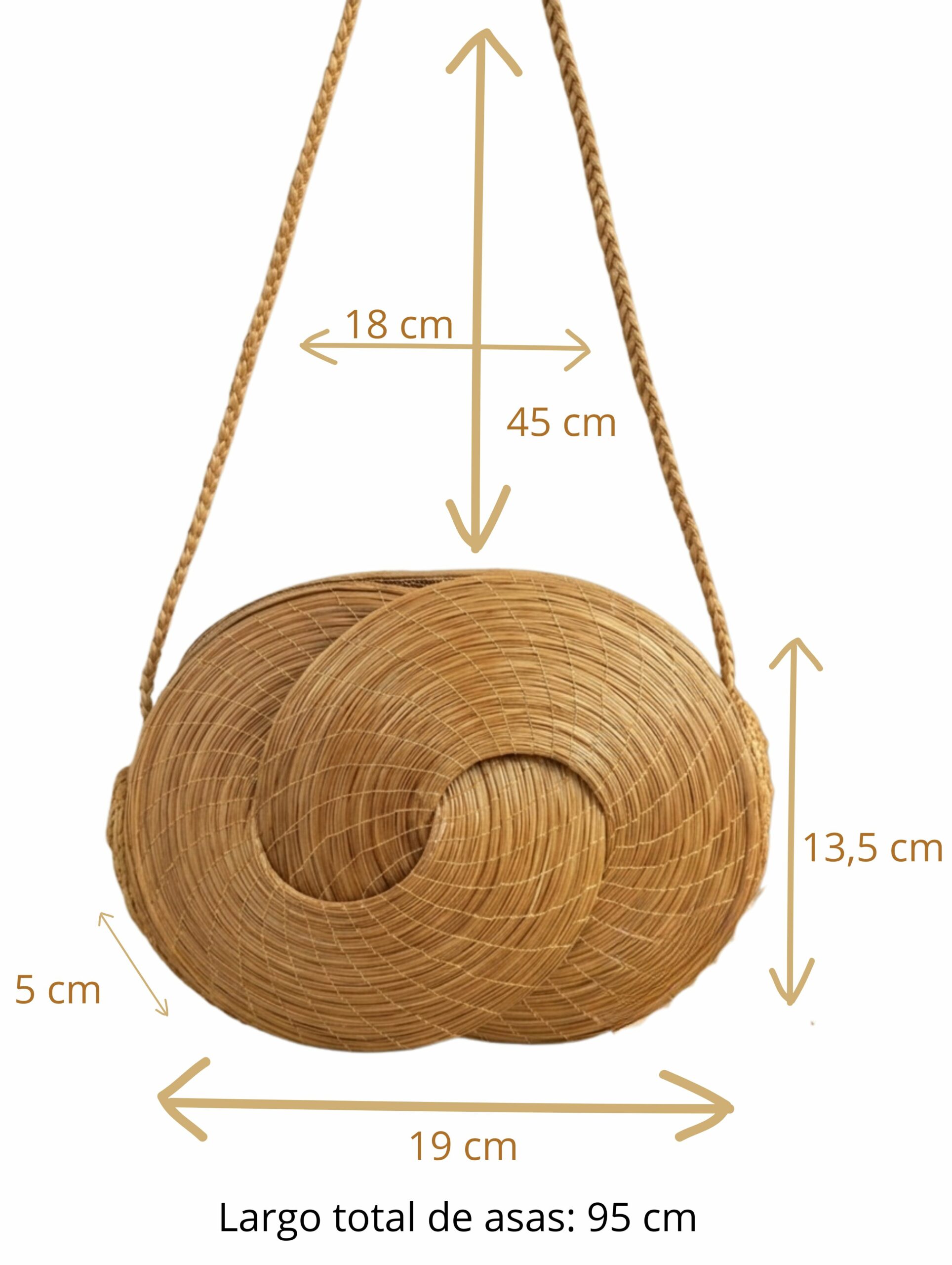 joyas artesanales y sostenibles - BOLSO Oro vegetal capim dourado