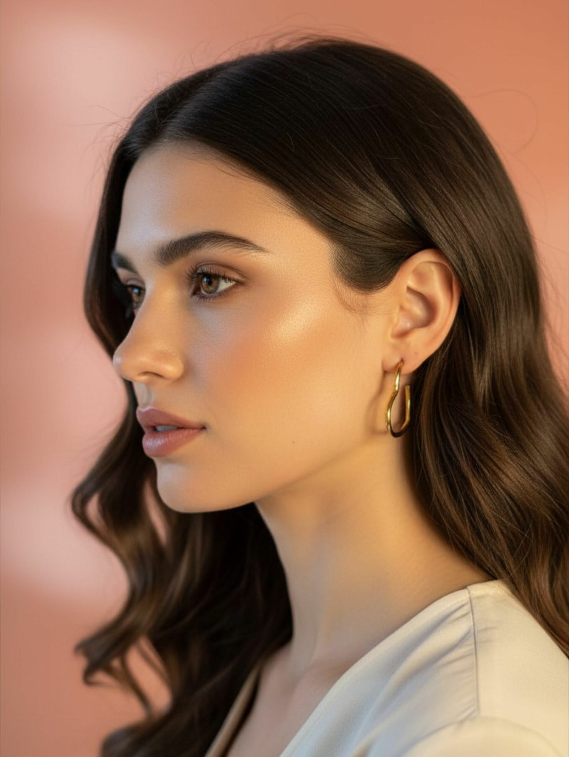 Pendientes Corazón Acero inoxidable dorado 316L Hipoalergénicos – Base para tus Capimix de oro vegetal – 3×2,5 cm – 2 U.