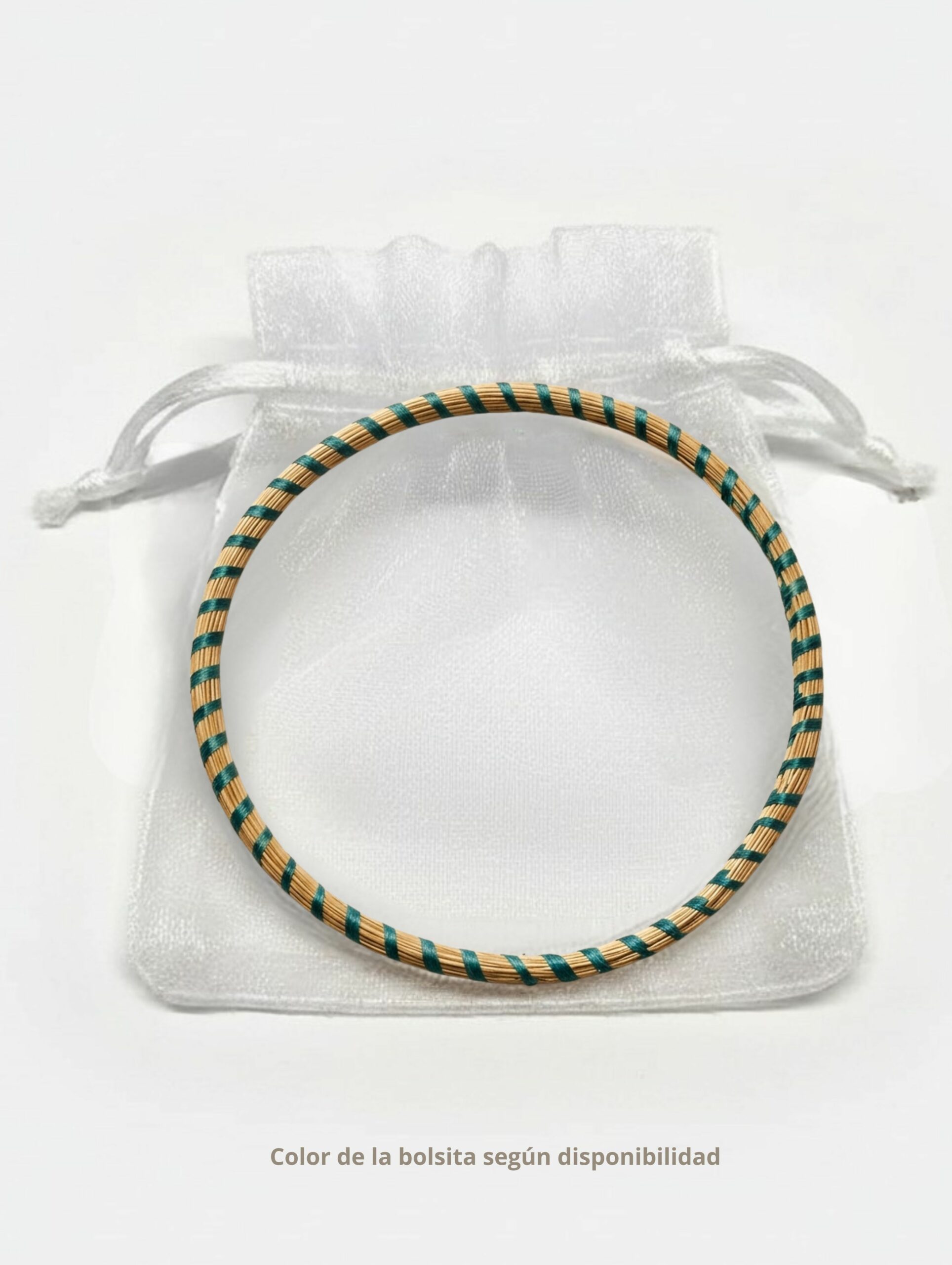 joyas artesanales y sostenibles - PULSERA Oro vegetal capim dourado