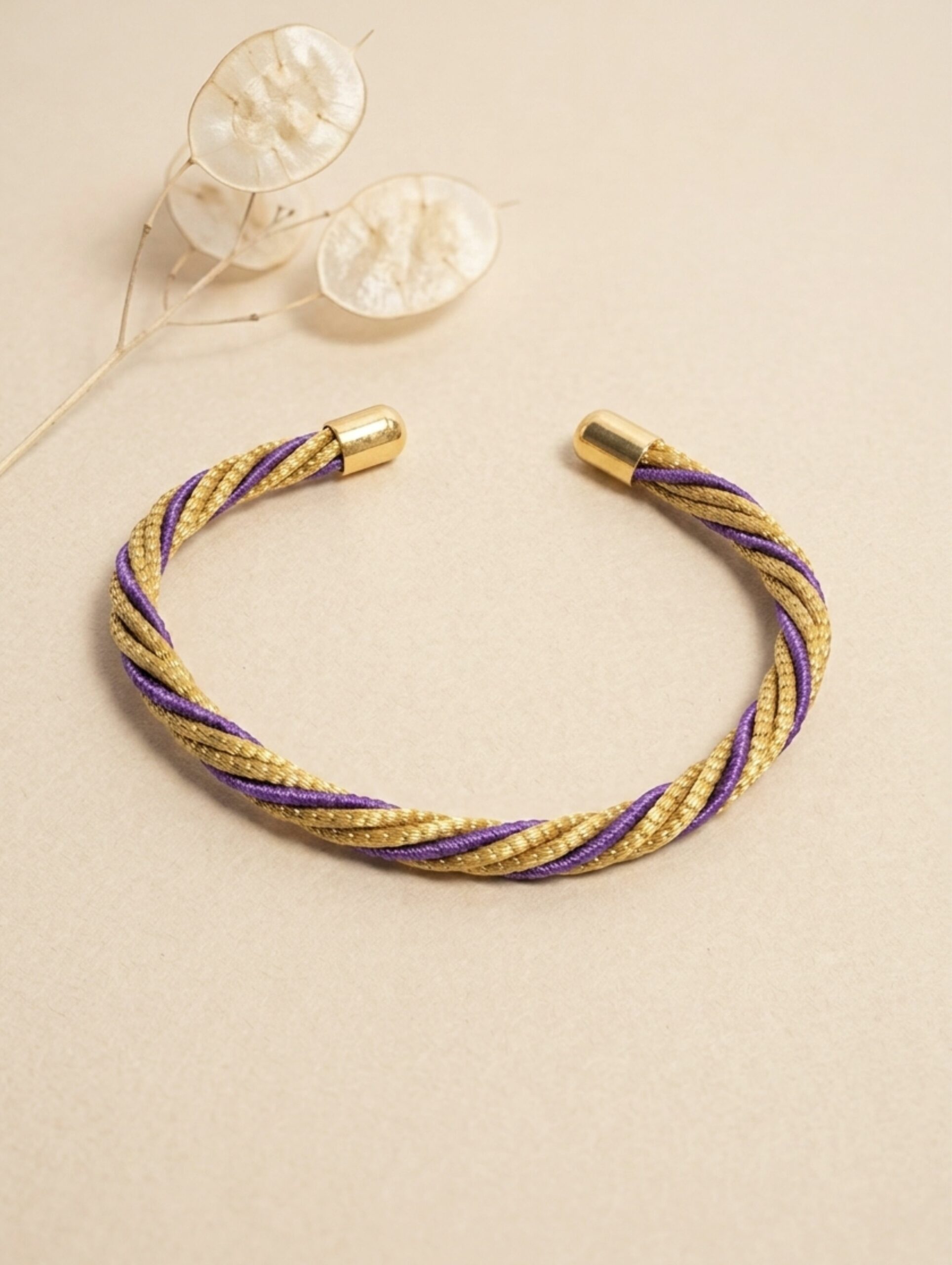 joyas artesanales y sostenibles - PULSERA Oro vegetal capim dourado