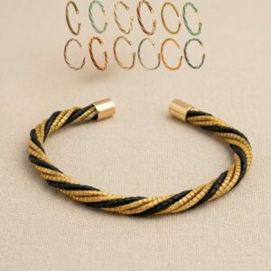 joyas artesanales y sostenibles - PULSERA Oro vegetal capim dourado