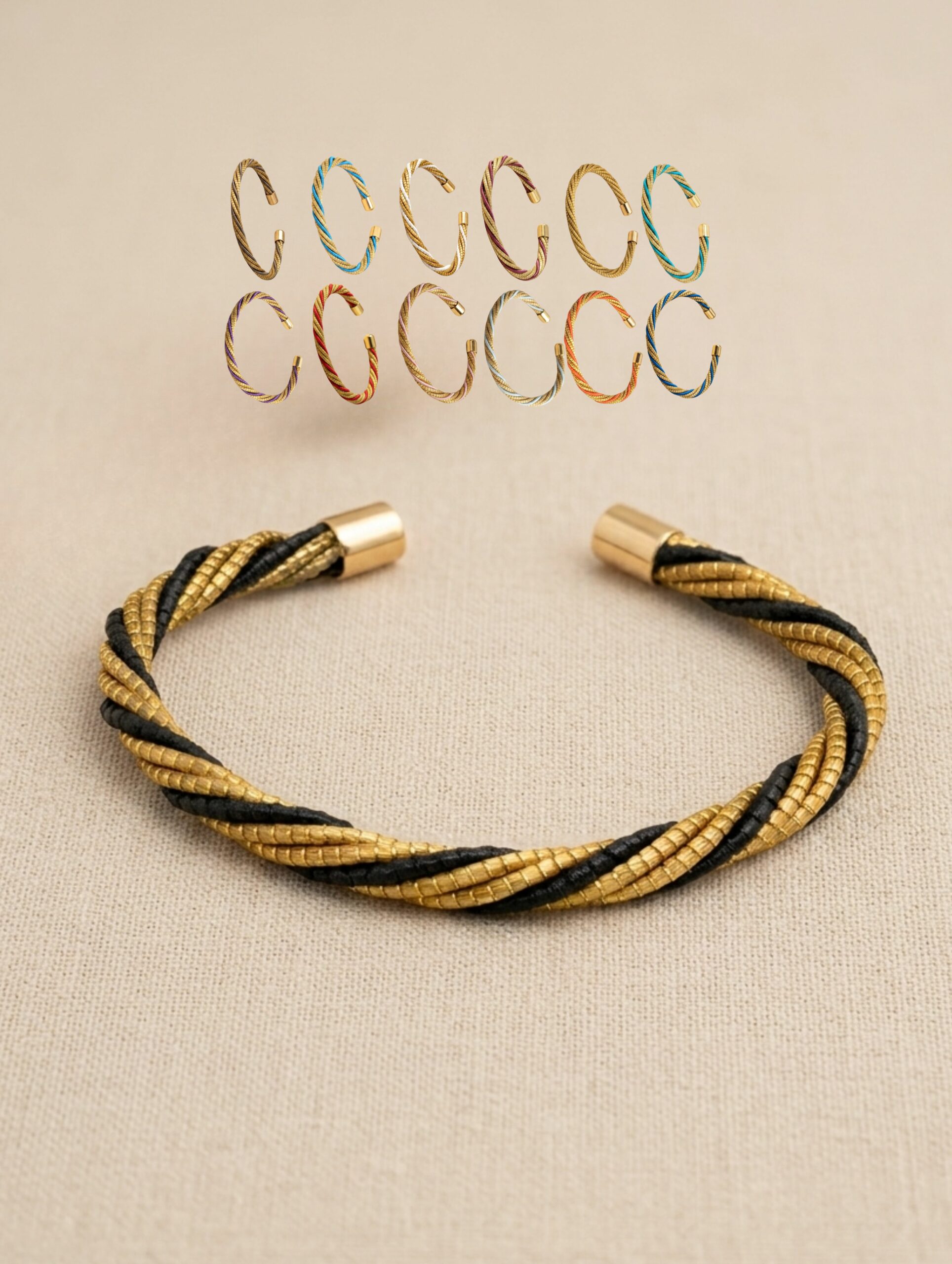 joyas artesanales y sostenibles - PULSERA Oro vegetal capim dourado