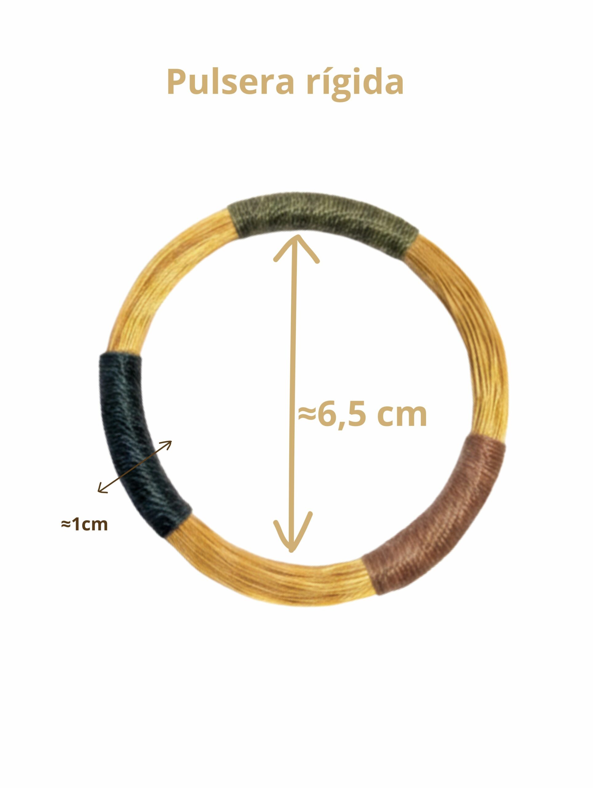 joyas artesanales y sostenibles - PULSERA Oro vegetal capim dourado