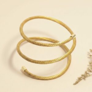 joyas artesanales y sostenibles - PULSERA Oro vegetal capim dourado