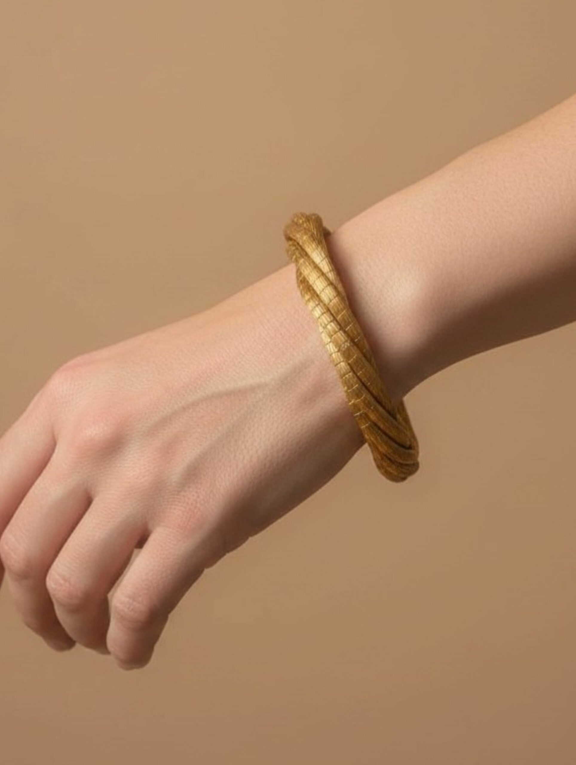 joyas artesanales y sostenibles - PULSERA Oro vegetal capim dourado